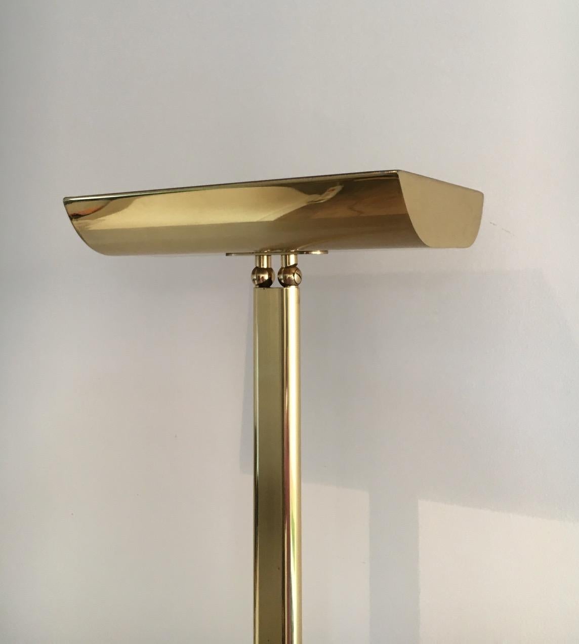 Mid-Century Modern Brass Floor Lamp, circa 1970
