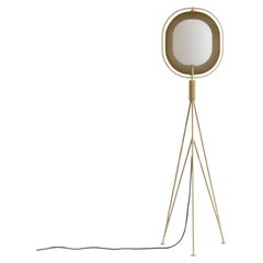 Brass Floor Lamp, Contemporary Work.