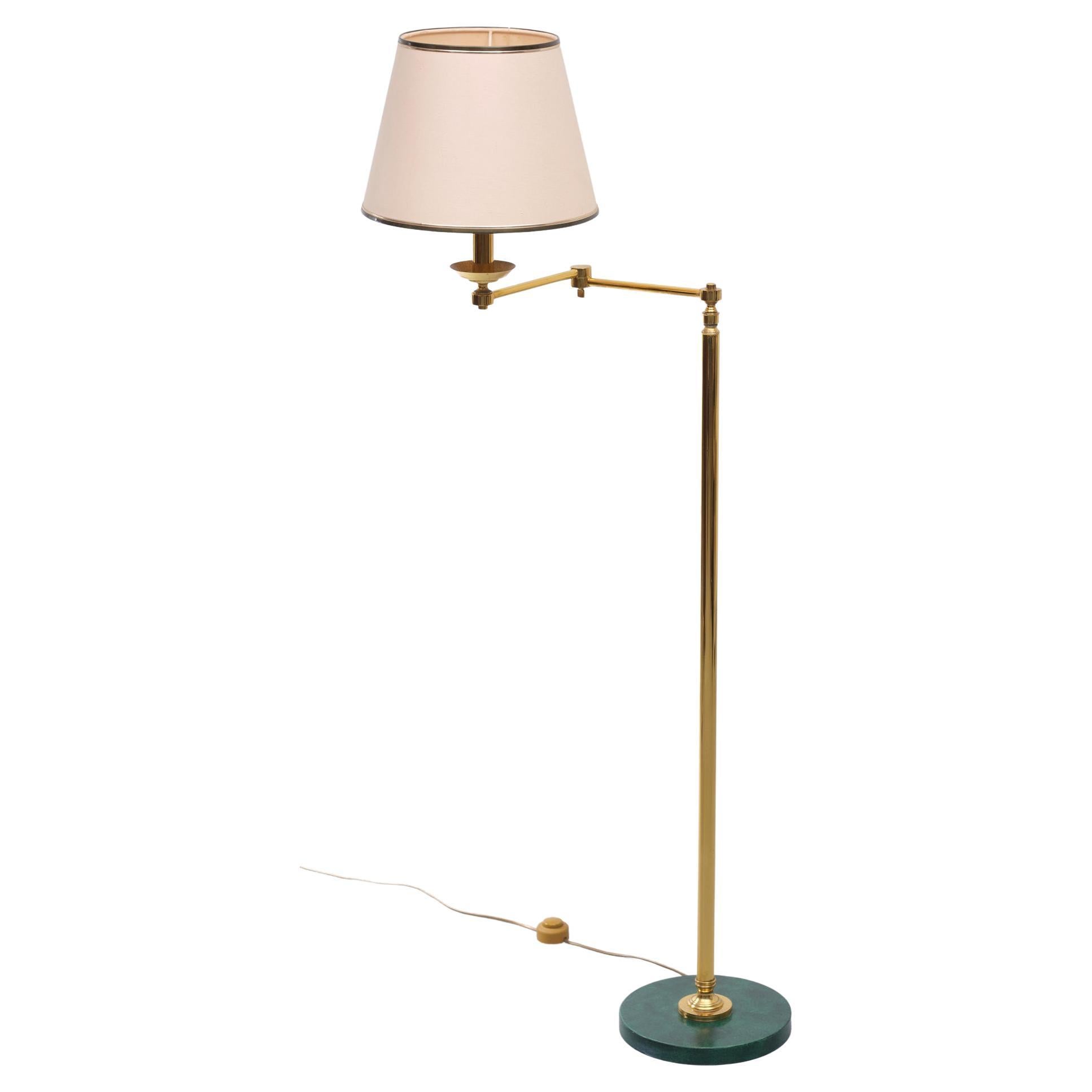 Brass Floor Lamp Deknudt Belgium 1970s 