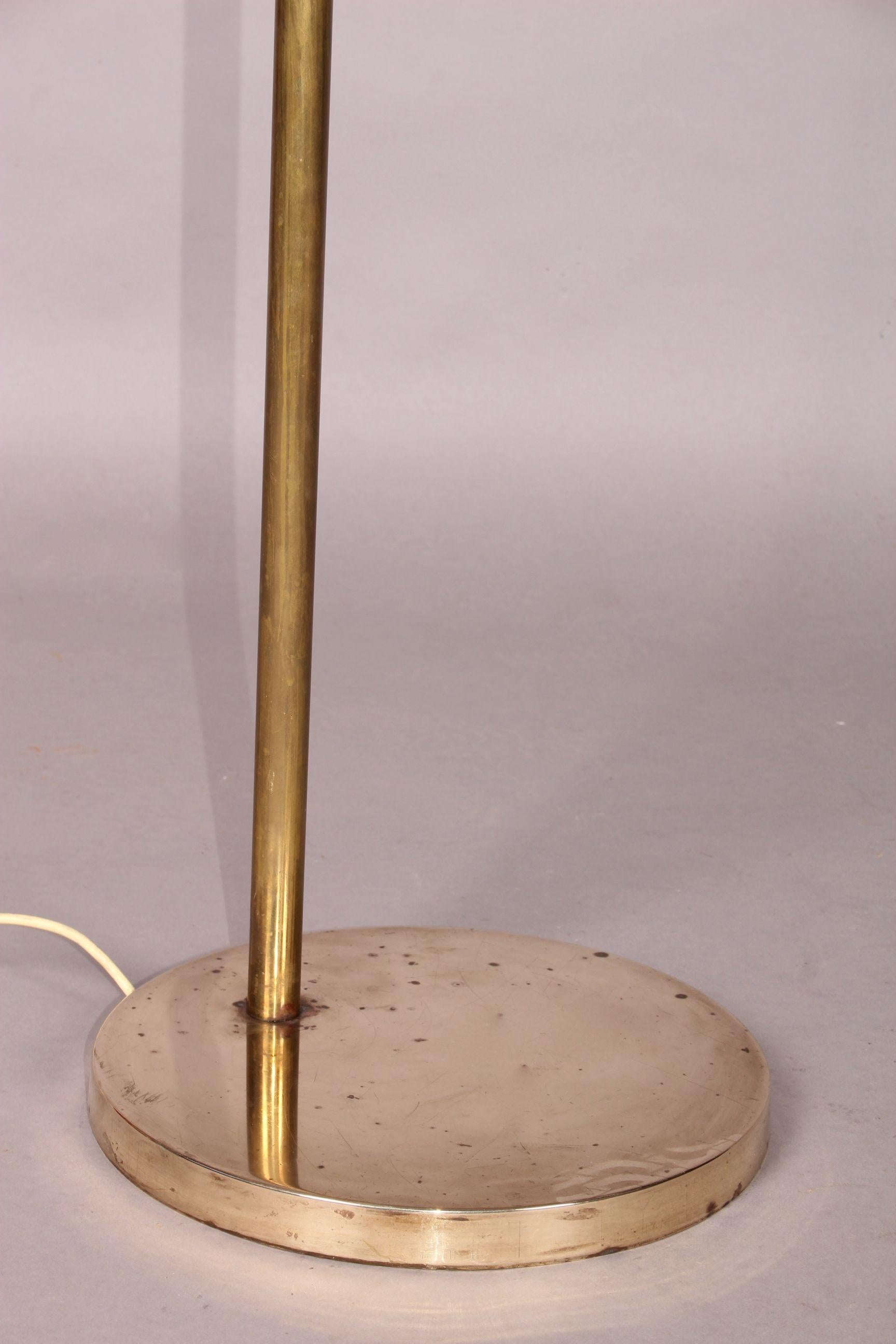 Mid-20th Century Brass Floor Lamp