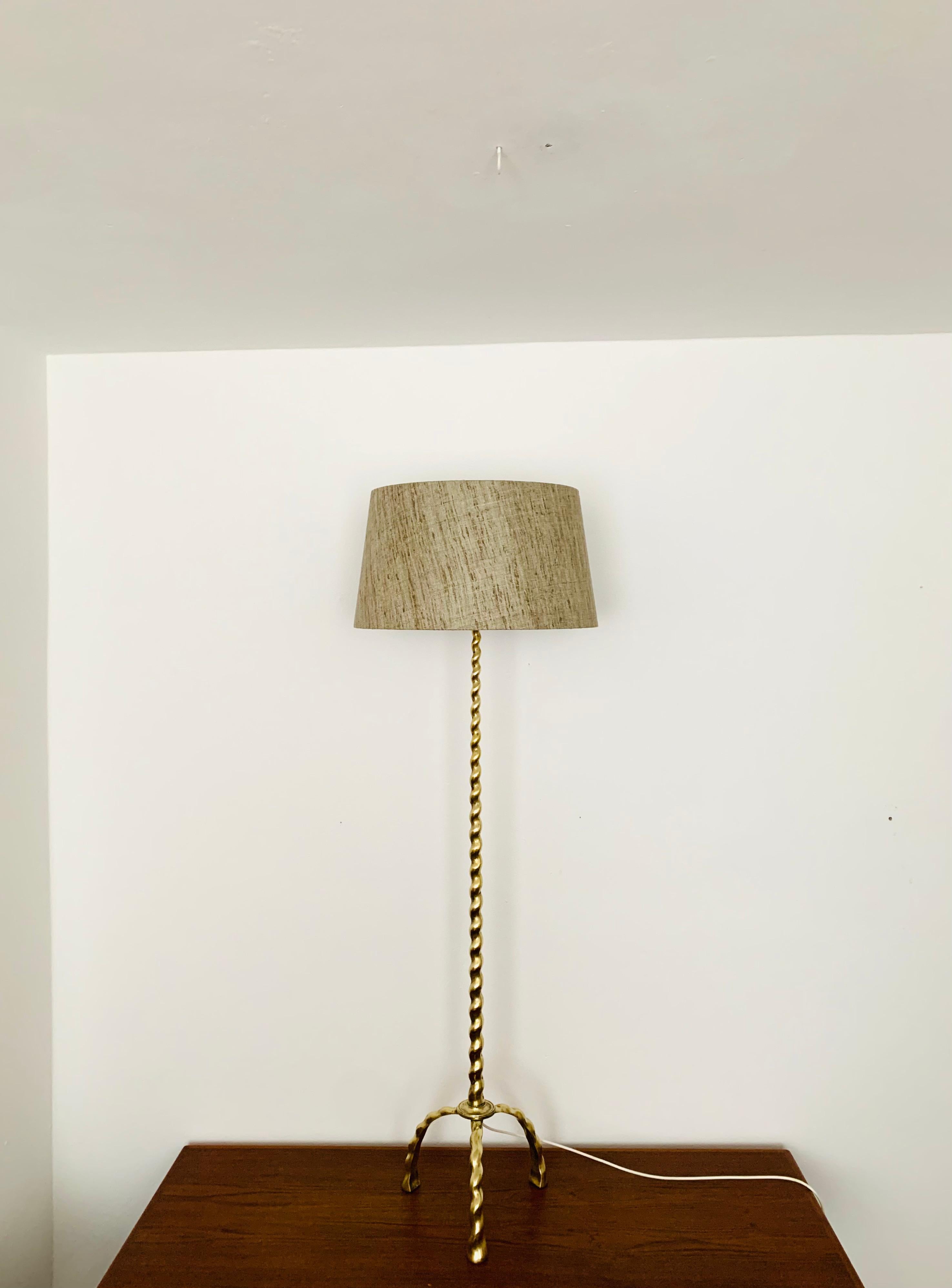 German Brass Floor Lamp For Sale