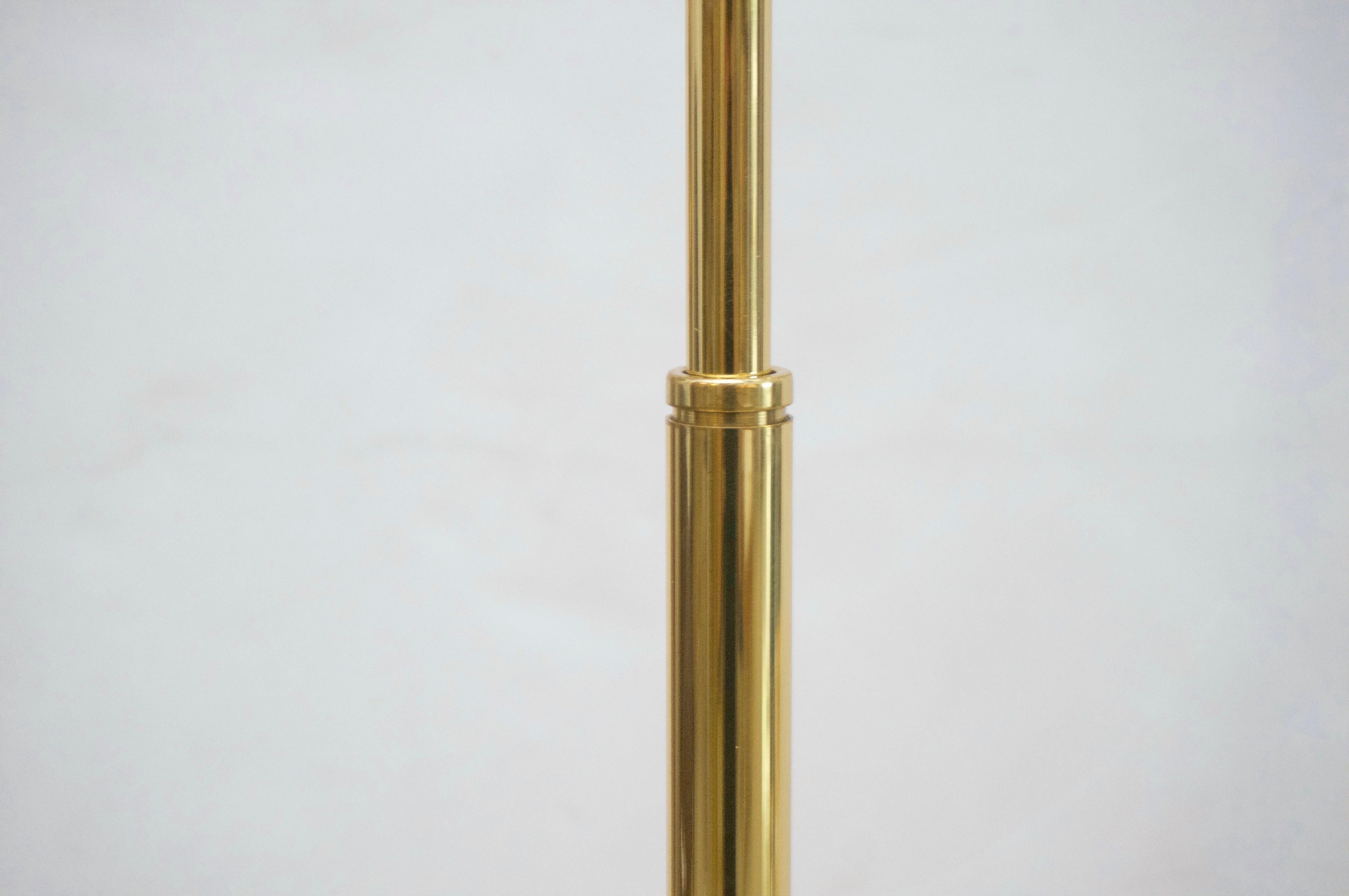 Plated Brass Floor Lamp