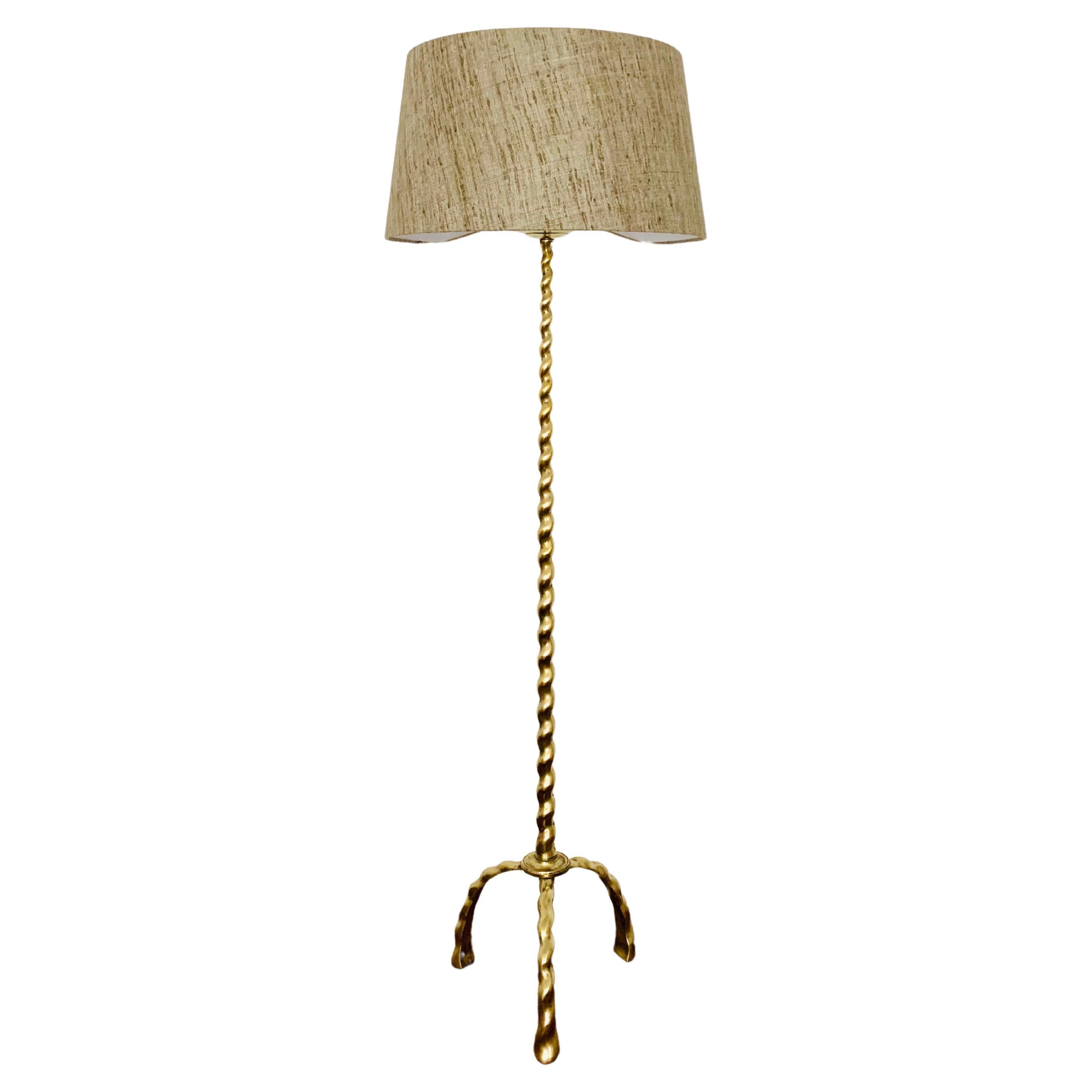Moroccan Pierced Brass Floor Lamp at 1stDibs