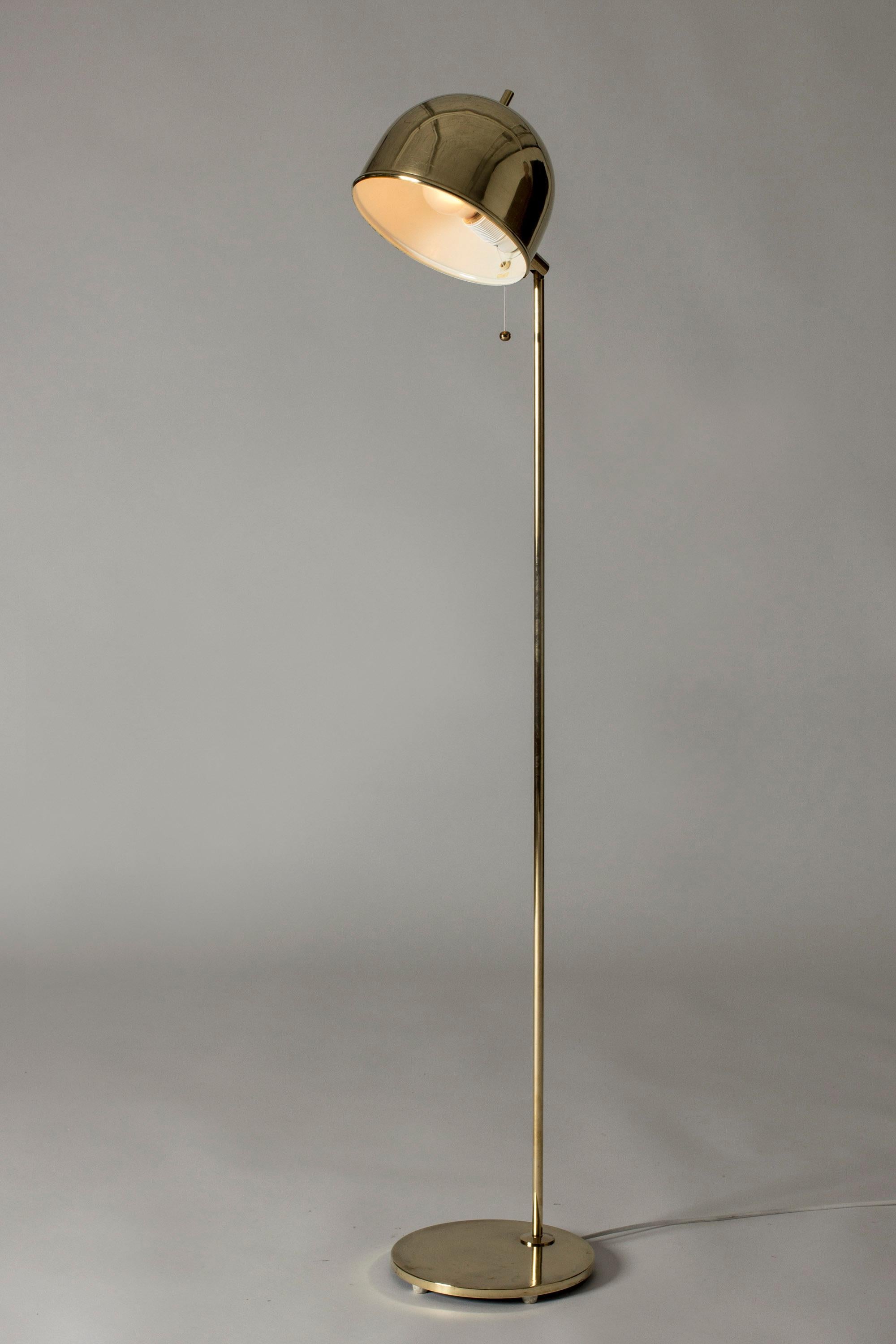 Scandinavian Modern Brass Floor Lamp from Bergboms