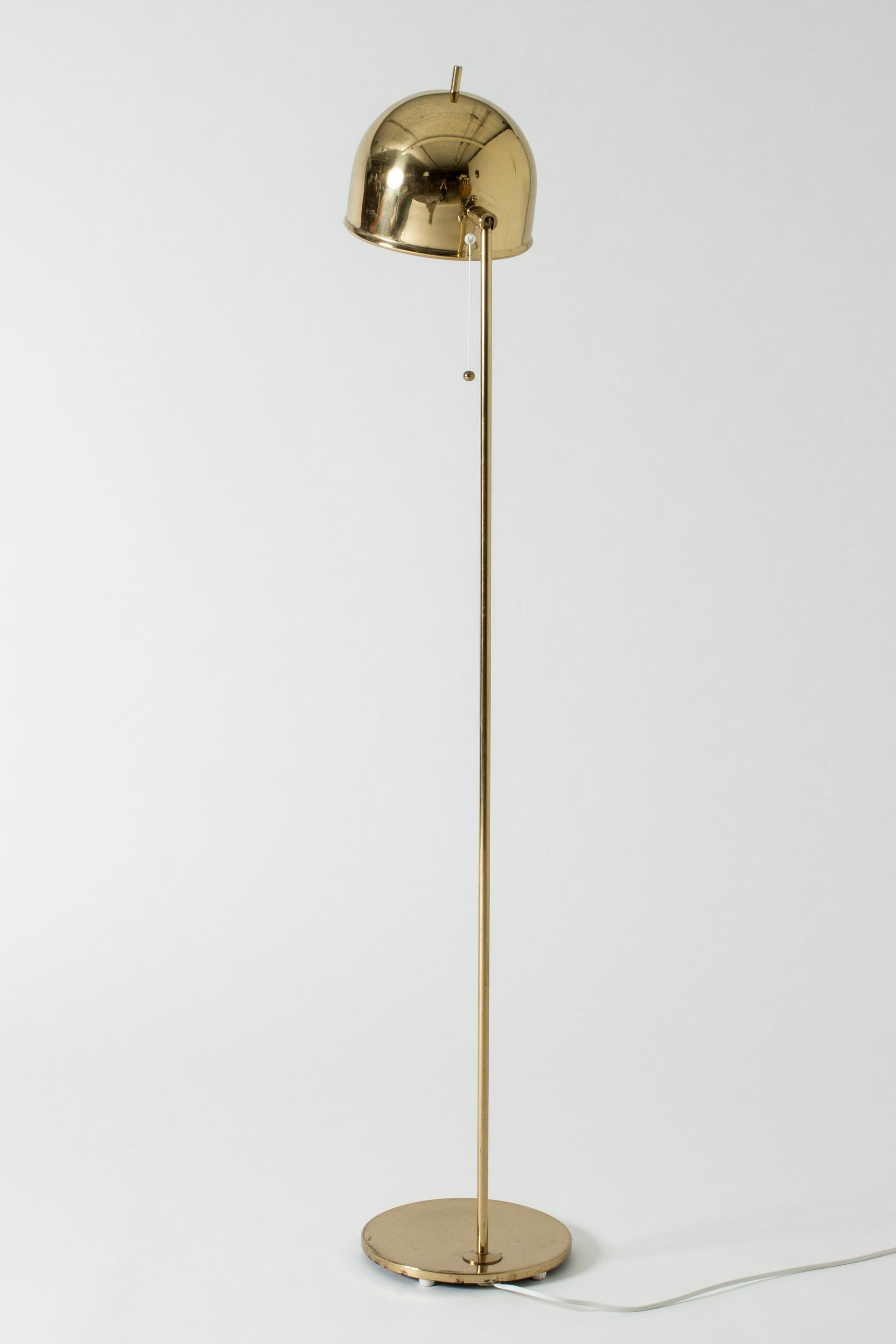 Scandinavian Modern Brass Floor Lamp from Bergboms, Sweden, 1960s