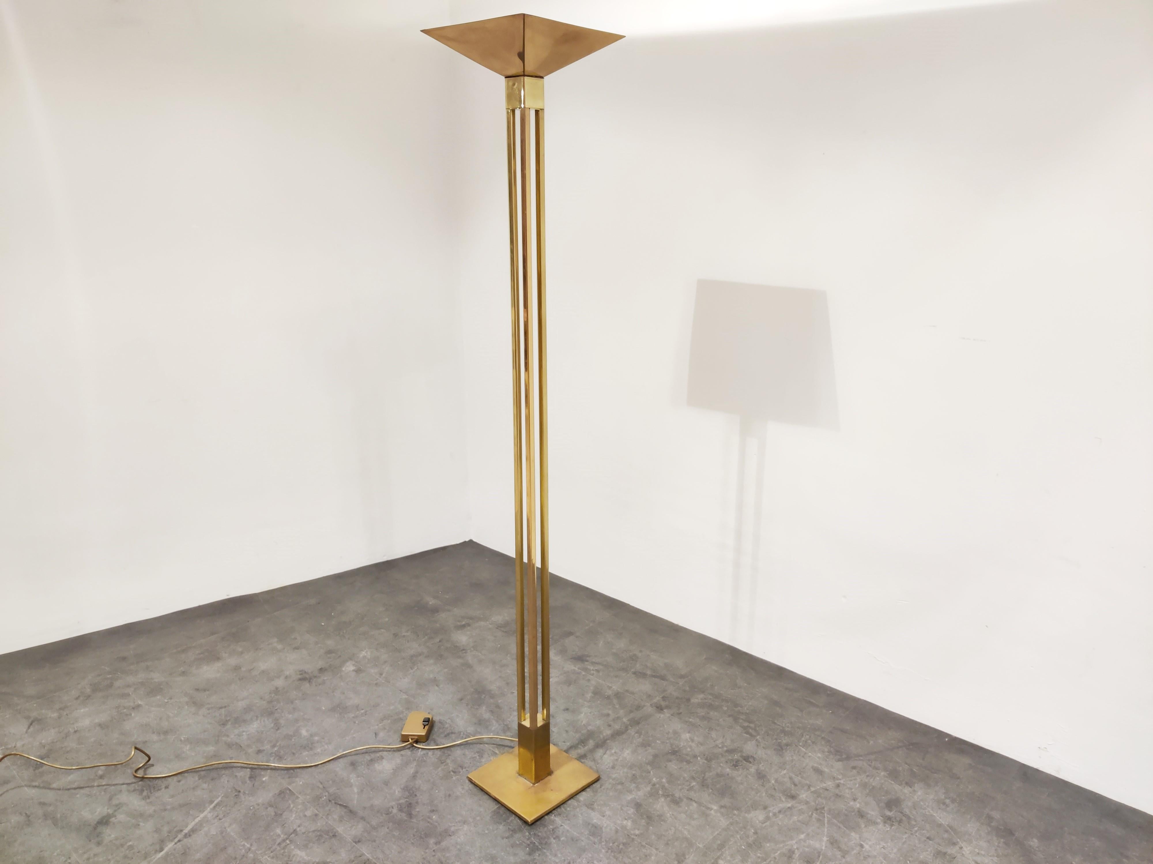 Hollywood Regency Lampadaire Deknudt dans le style de Willy Rizzo, 1970