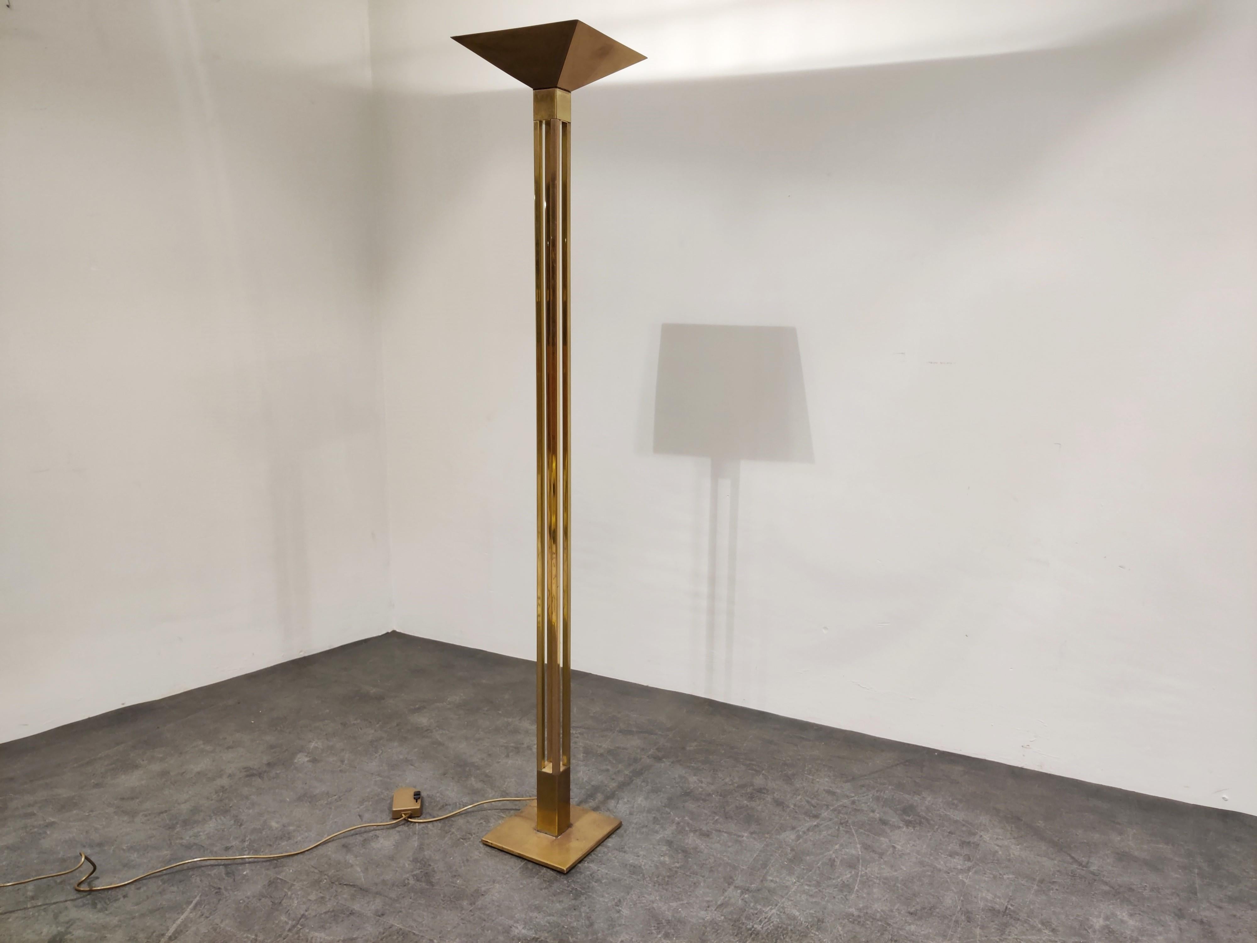 Belge Lampadaire Deknudt dans le style de Willy Rizzo, 1970