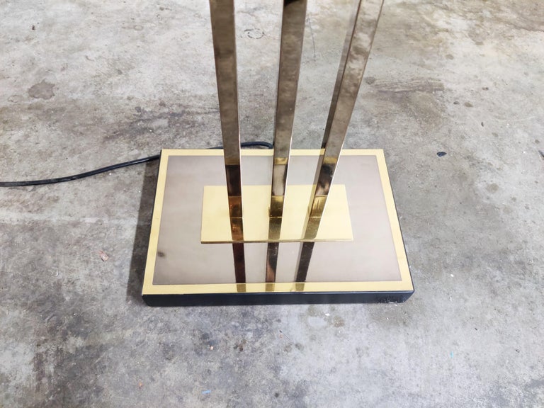 Late 20th Century Brass Floor Lamp from Deknudt in the Style of Willy Rizzo, 1970s