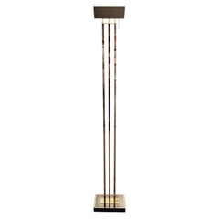 Brass Floor Lamp from Deknudt in the Style of Willy Rizzo, 1970s