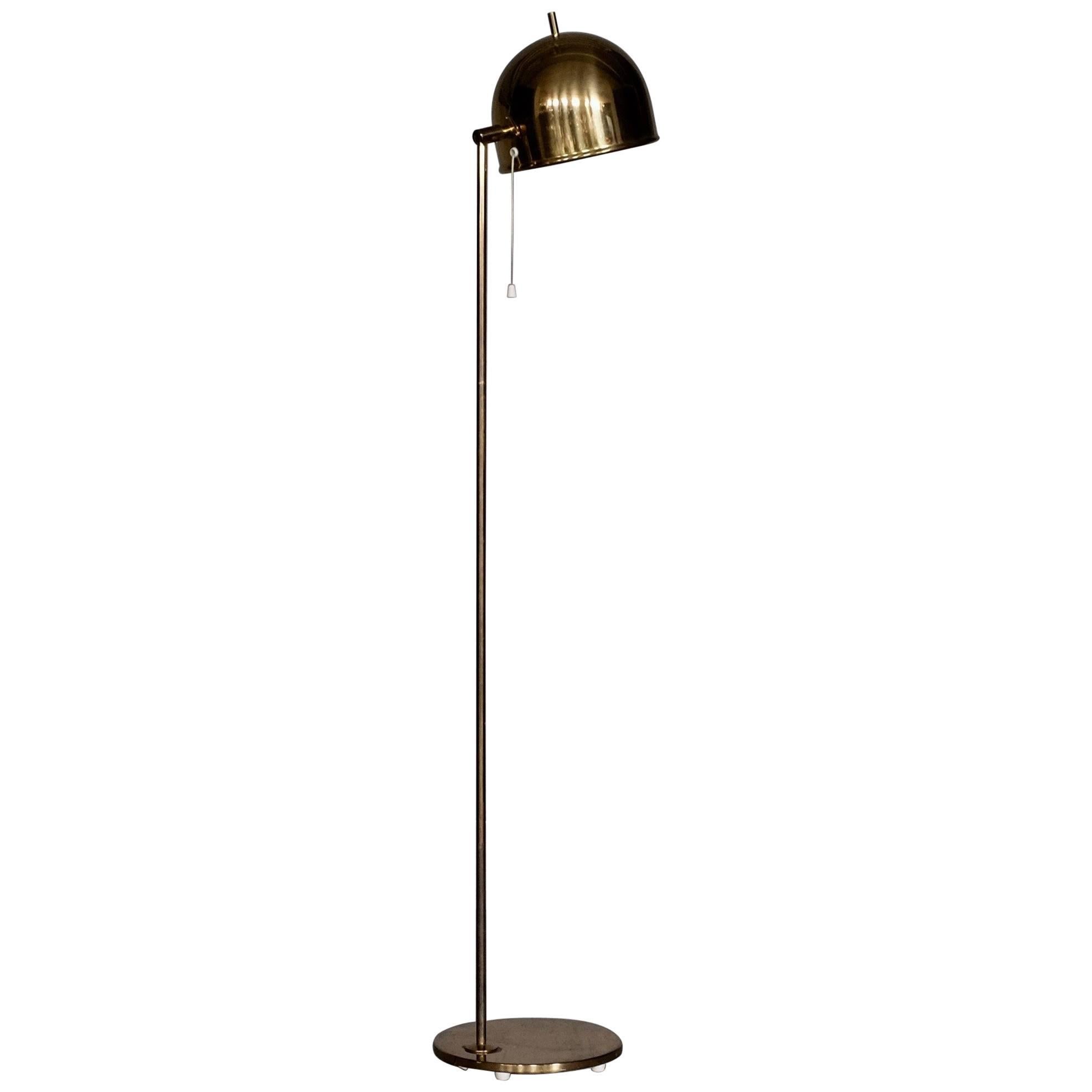 Lampadaire en laiton G-075 de Bergboms, années 1960