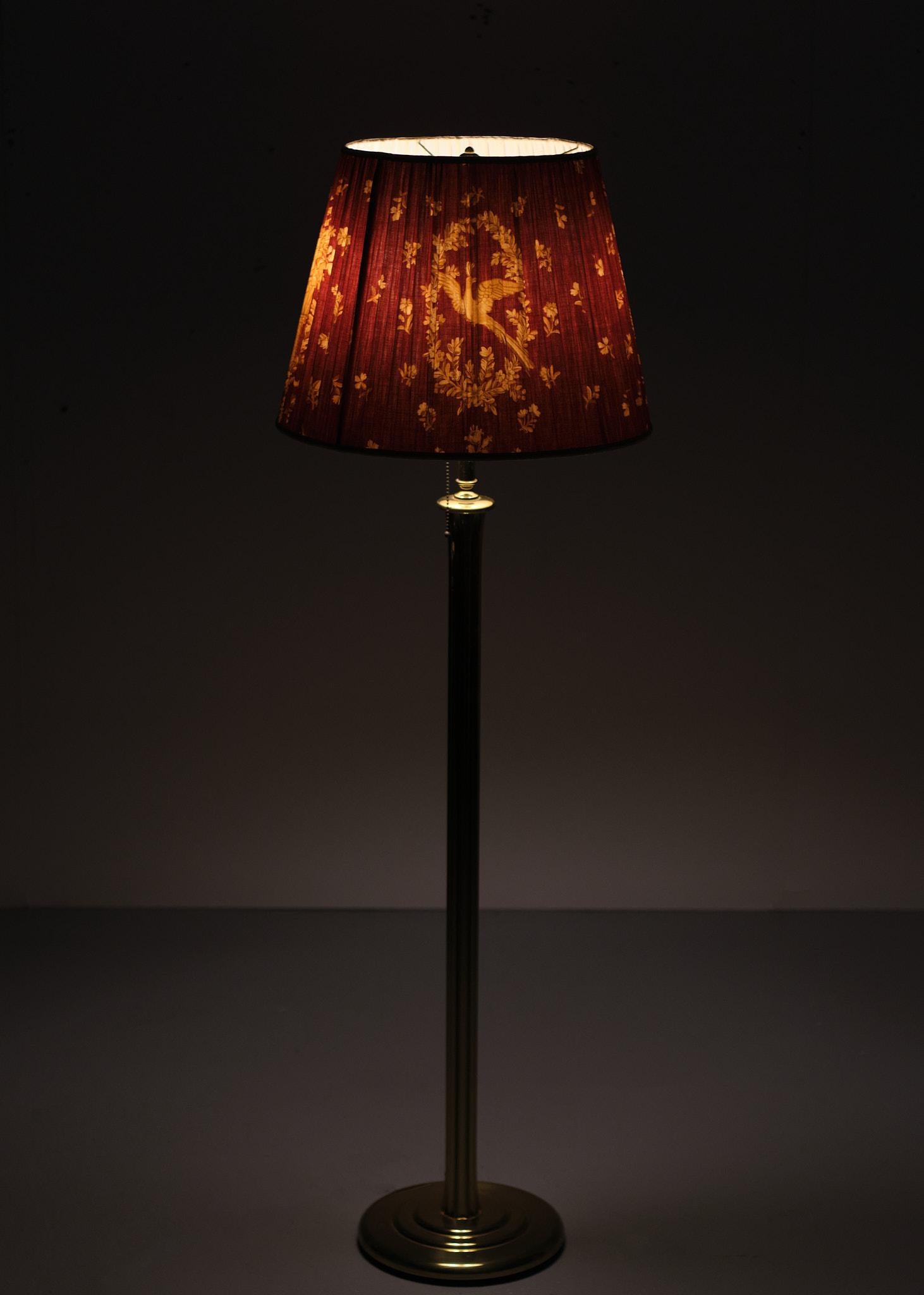 Dutch Brass Floor Lamp Herda, Holland, 1970s  For Sale