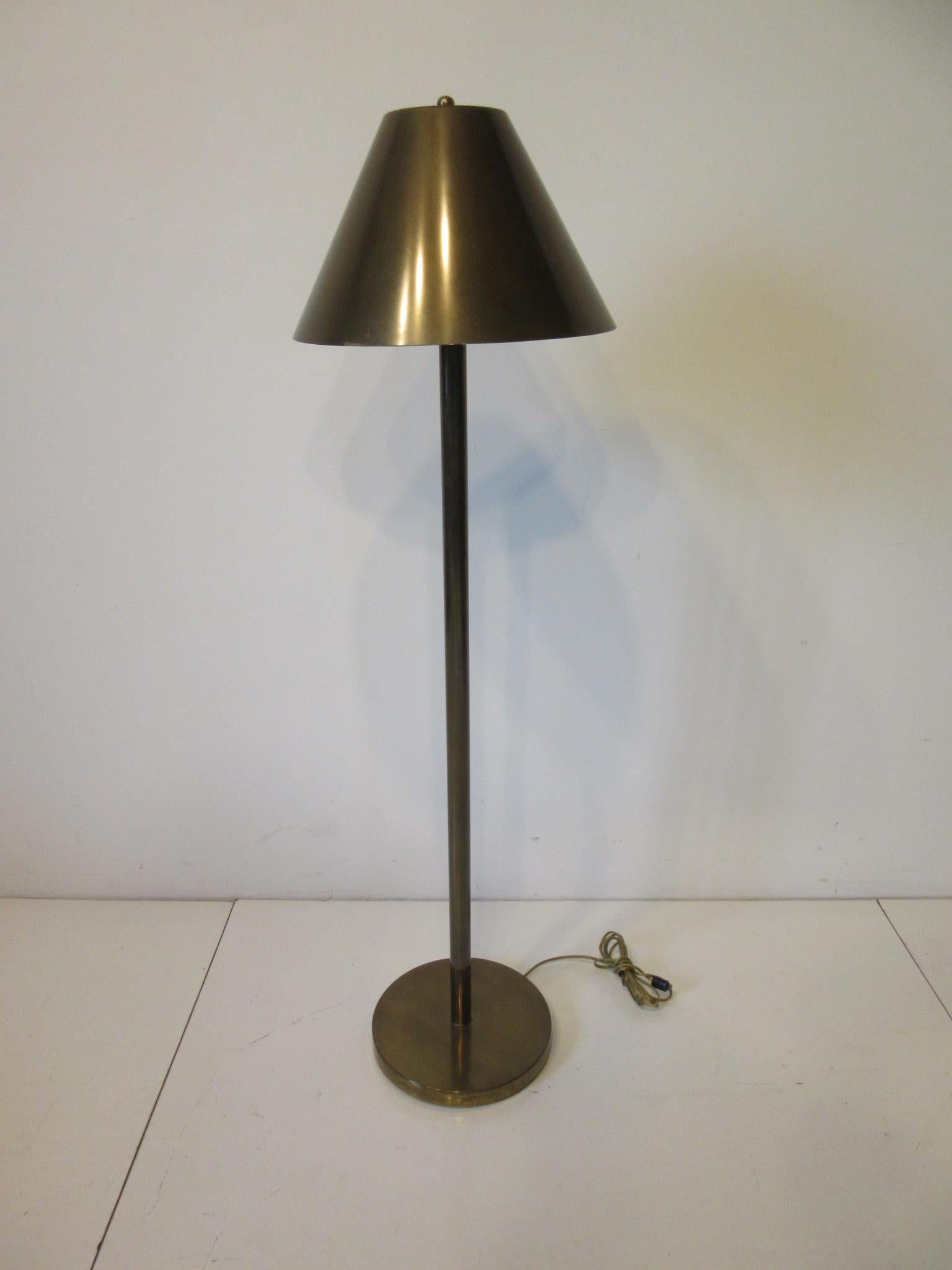 20th Century Brass Floor Lamp in the Style of Chapman