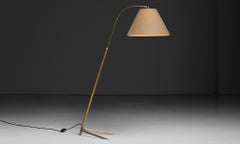 Brass Floor Lamp, Italy circa 1950