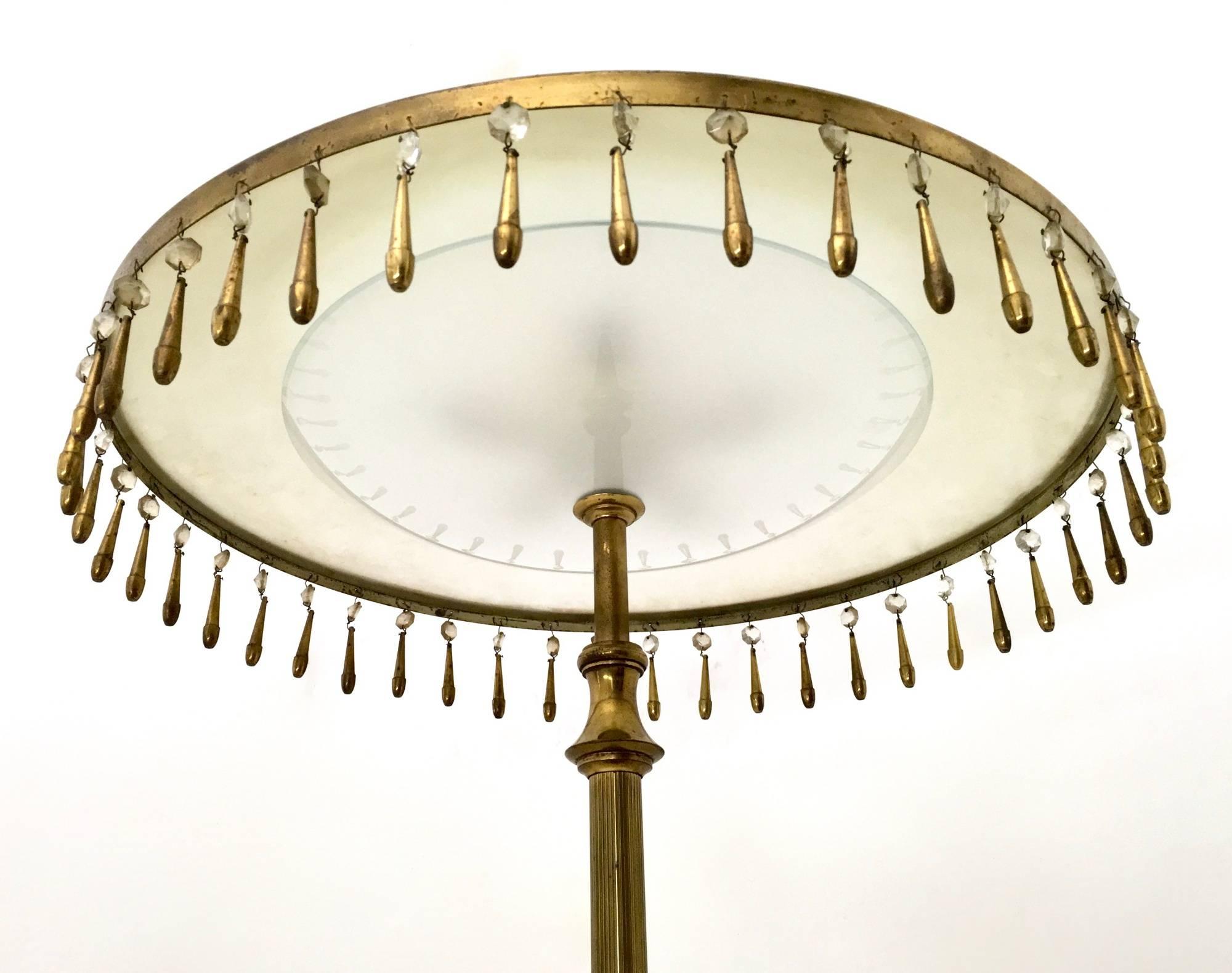 Italian Brass Floor Lamp Mod. 12477 by Angelo Lelli Produced by Arredoluce, Italy