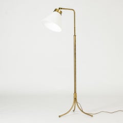 Brass Floor Lamp model #1842 by Josef Frank for Svenskt Tenn, Sweden, 1950s