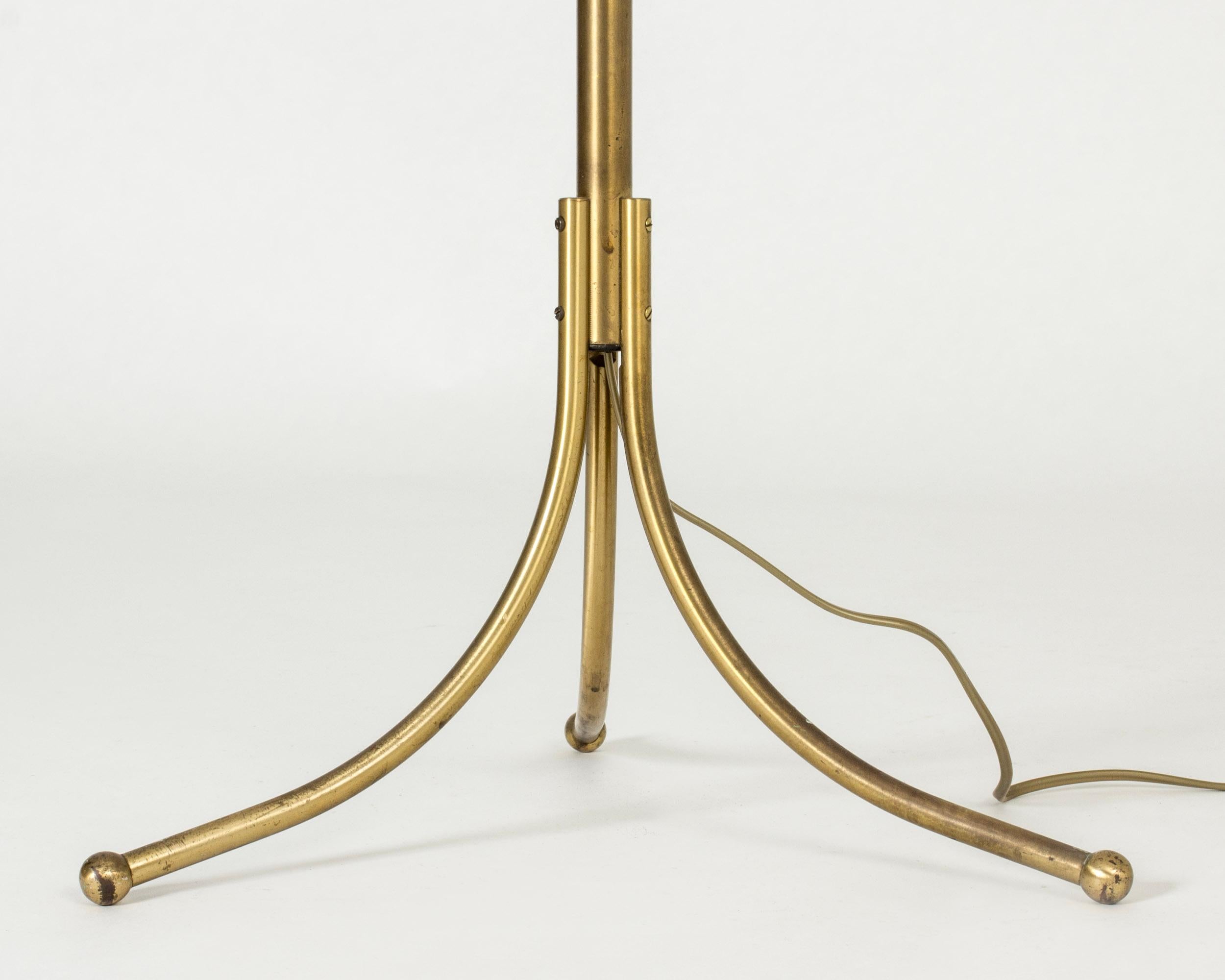 Mid-20th Century Brass Floor Lamp model #1842 by Josef Frank for Svenskt Tenn, Sweden, 1950s For Sale