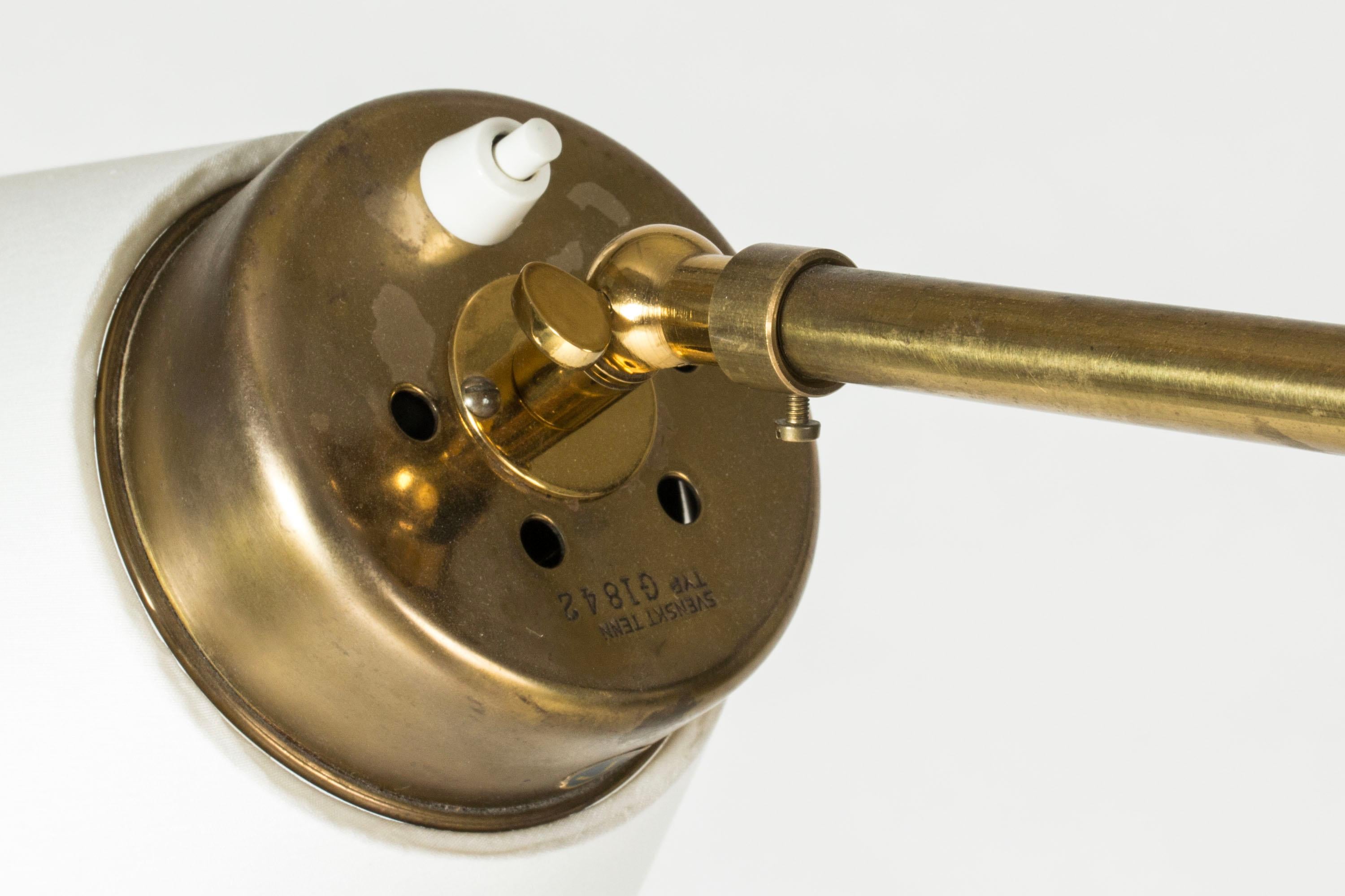 Brass Floor Lamp model #1842 by Josef Frank for Svenskt Tenn, Sweden, 1950s For Sale 3