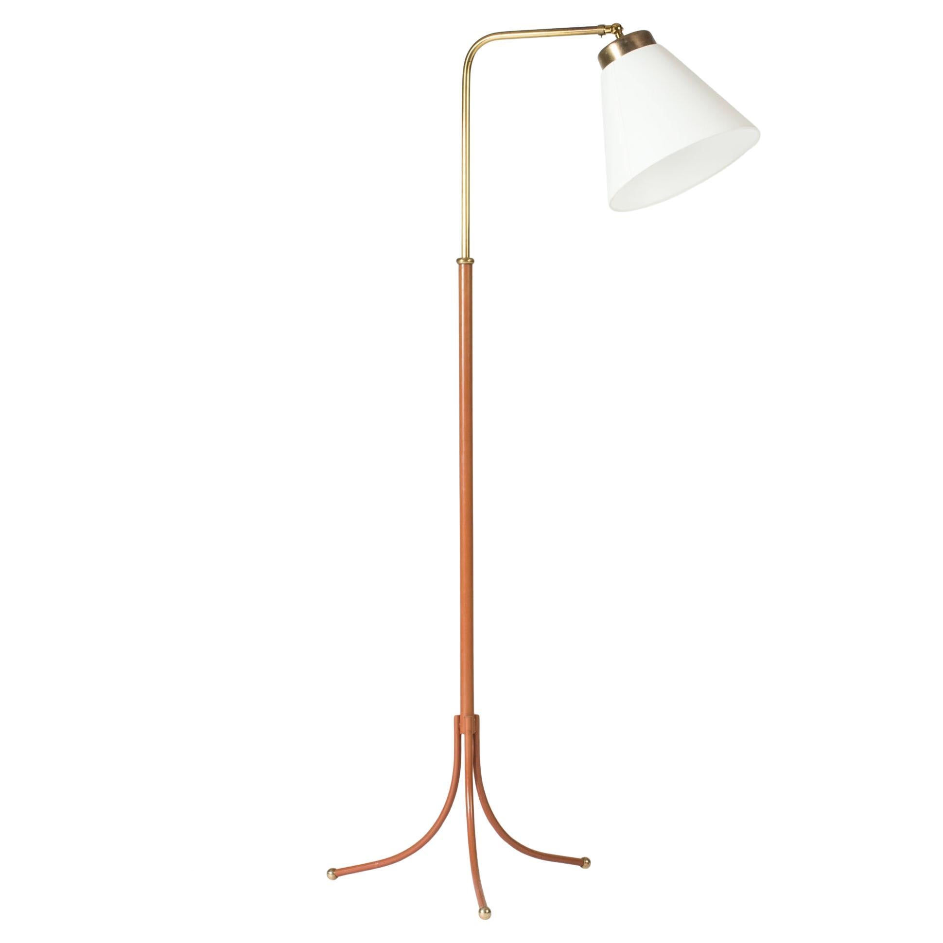 Brass Floor Lamp model #1842 by Josef Frank for Svenskt Tenn, Sweden, 1950s For Sale