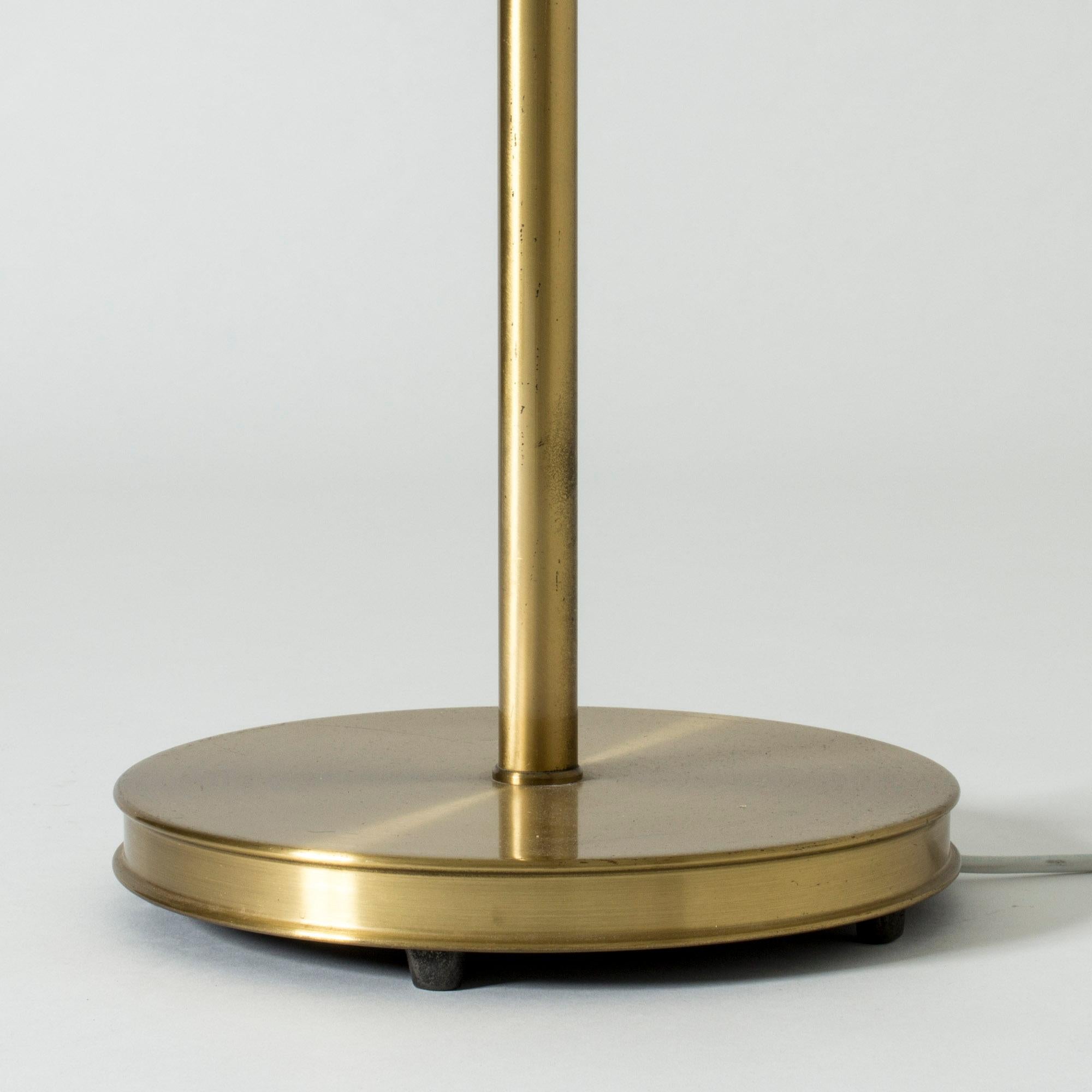 Swedish Brass Floor Lamp Model #2148 by Josef Frank for Svenskt Tenn, Sweden, 1950s For Sale