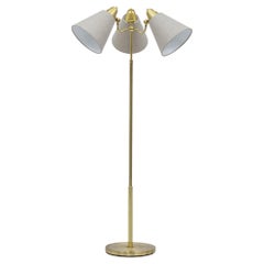 Brass Floor Lamp Model 324 by Armaturhantverk, Göteborg, Sweden, 1940s