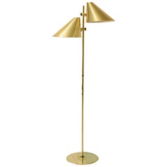 Brass Floor Lamp, Model G-185/2, by Hans-Agne Jakobsson, Sweden
