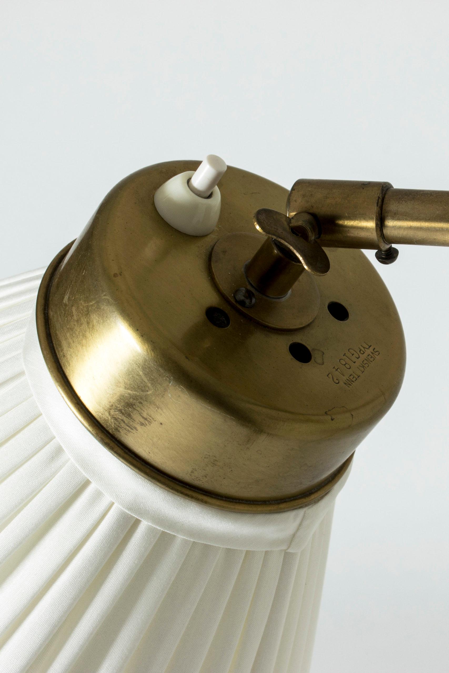 Swedish Brass Floor Lamp model #G1842 by Josef Frank for Svenskt Tenn, Sweden, 1950s