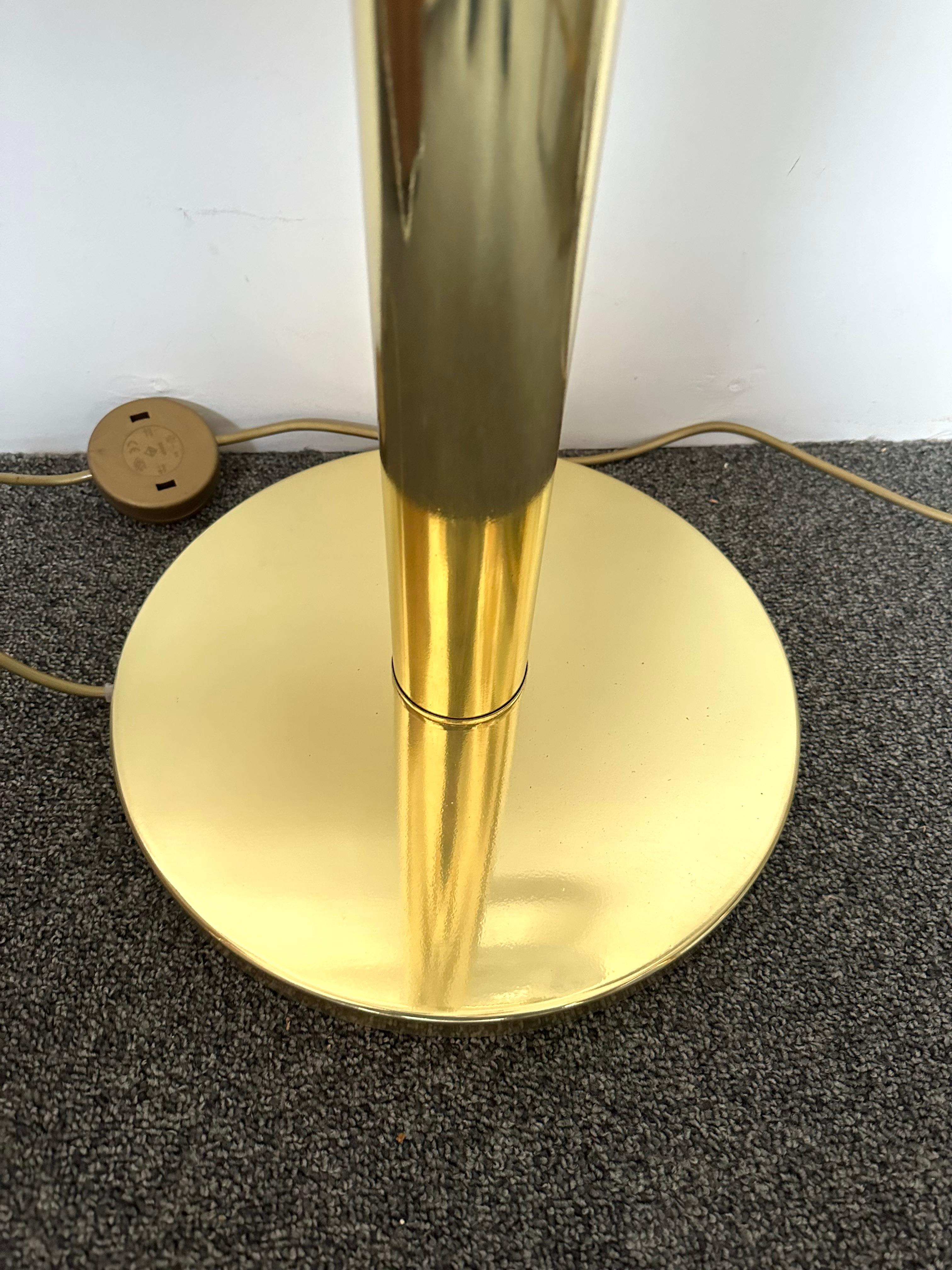 Brass Floor Lamp Murano Glass by Aldo Nason for Mazzega, Italy, 1970s 2