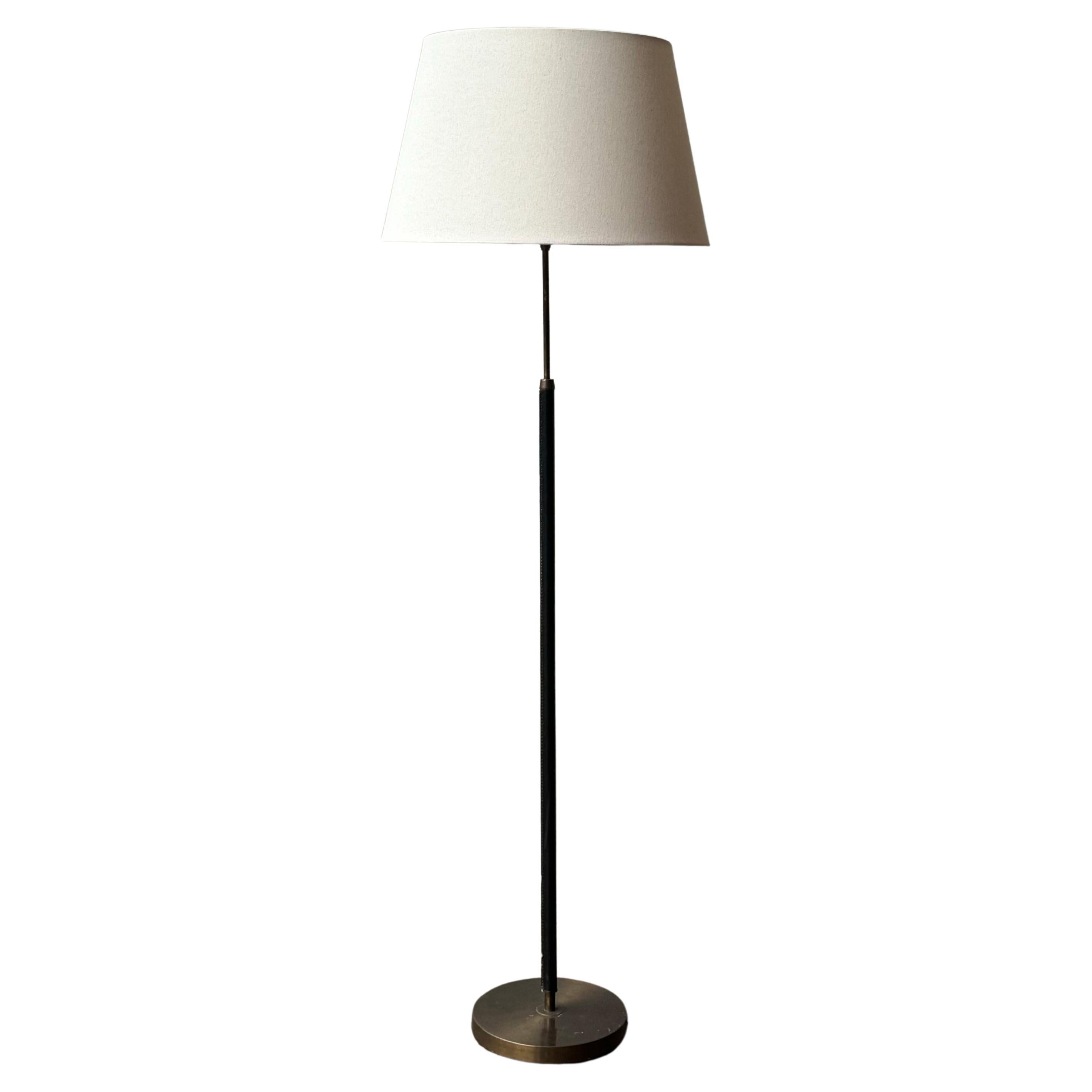 Brass Floor Lamp No. 7071 Falkenbergs belysning For Sale