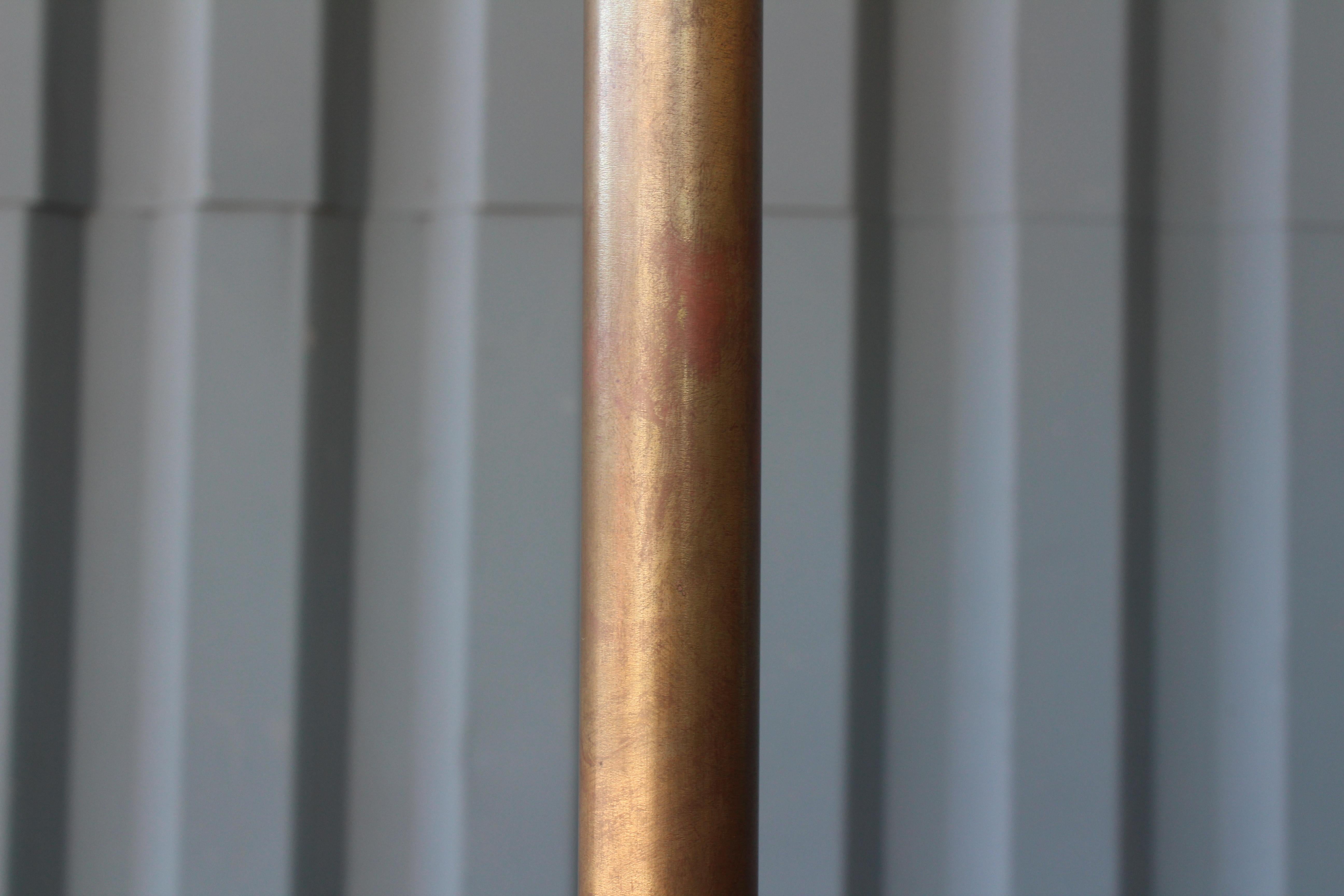 Mid-20th Century Brass Floor Lamp on Metal Legs, Italy, 1960s