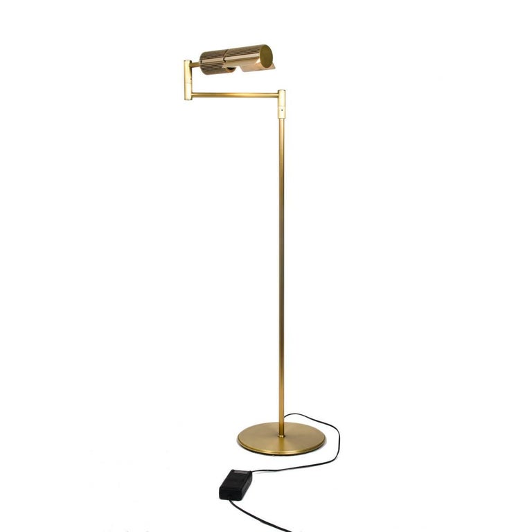 20th Century Brass Floor Lamp Swisslamps International, 1960 For Sale