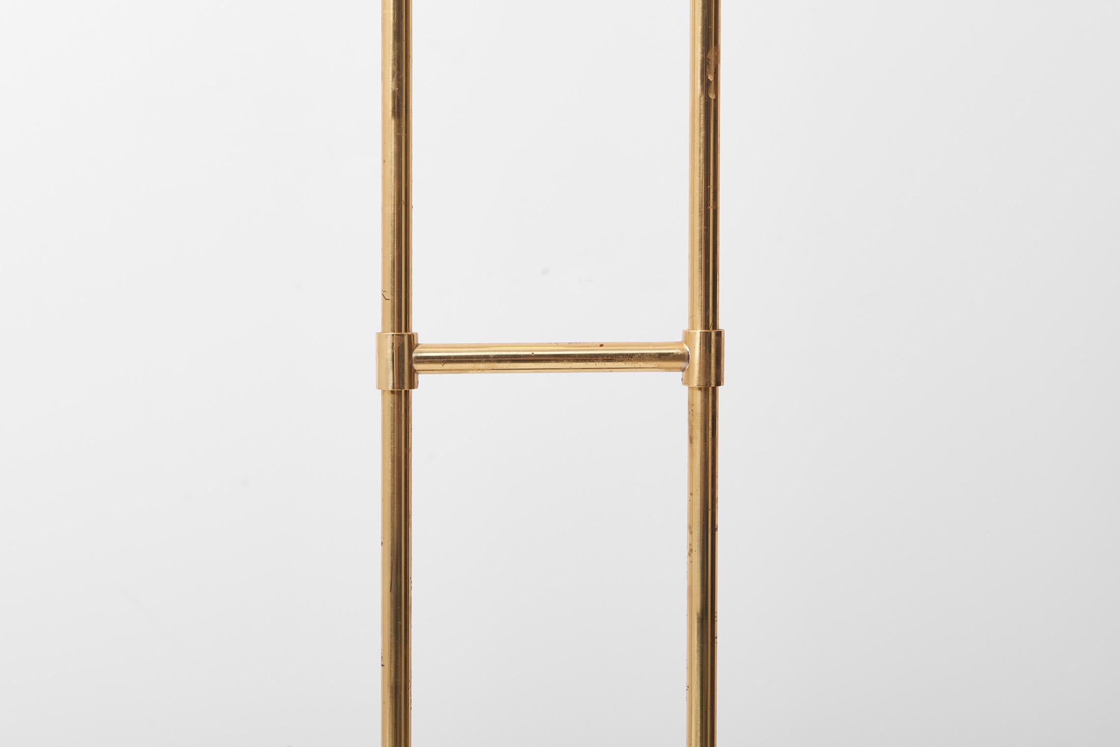 Brass Floor Lamp 'Trombone' by Jo Hammerborg for Fog & Mørup, Denmark, 1960s 8