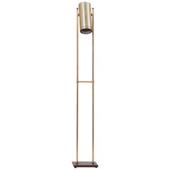 Used Brass Floor Lamp 'Trombone' by Jo Hammerborg for Fog & Mørup, Denmark, 1960s