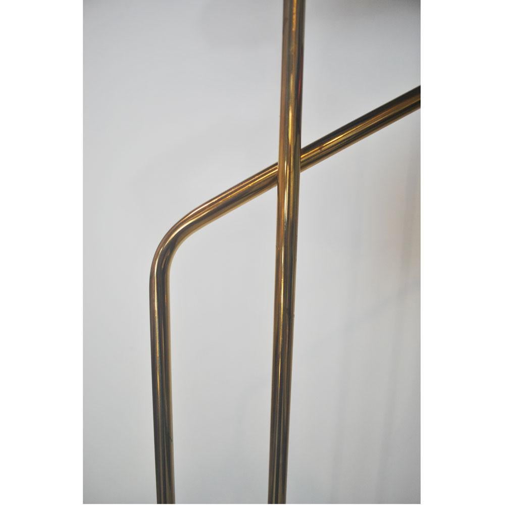 Brass Floor Lamp with Marble Base by Cellule Creative Studio For Sale 5