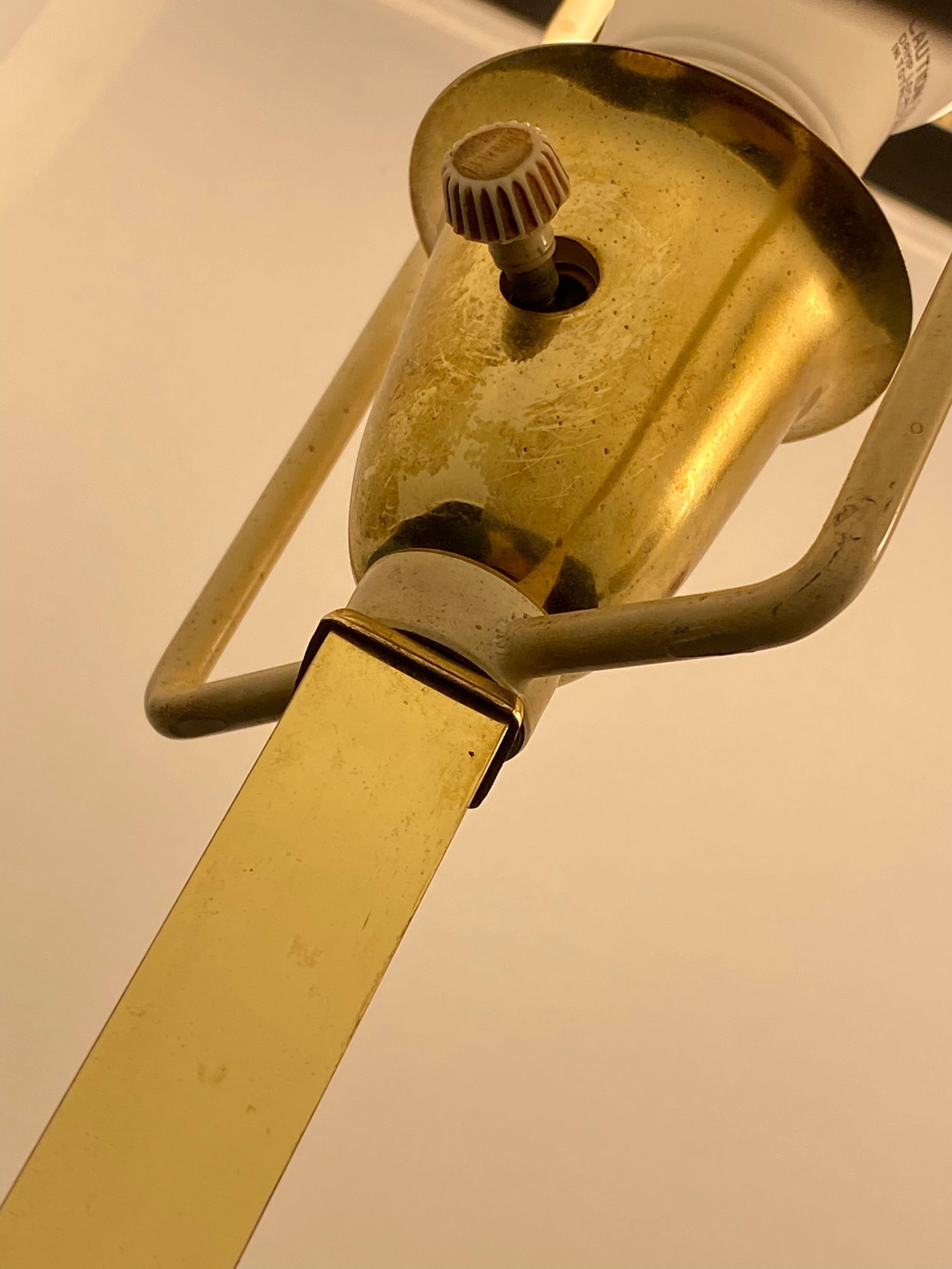 Brass Floor Lamp With Tray attributed to Stiffel 11