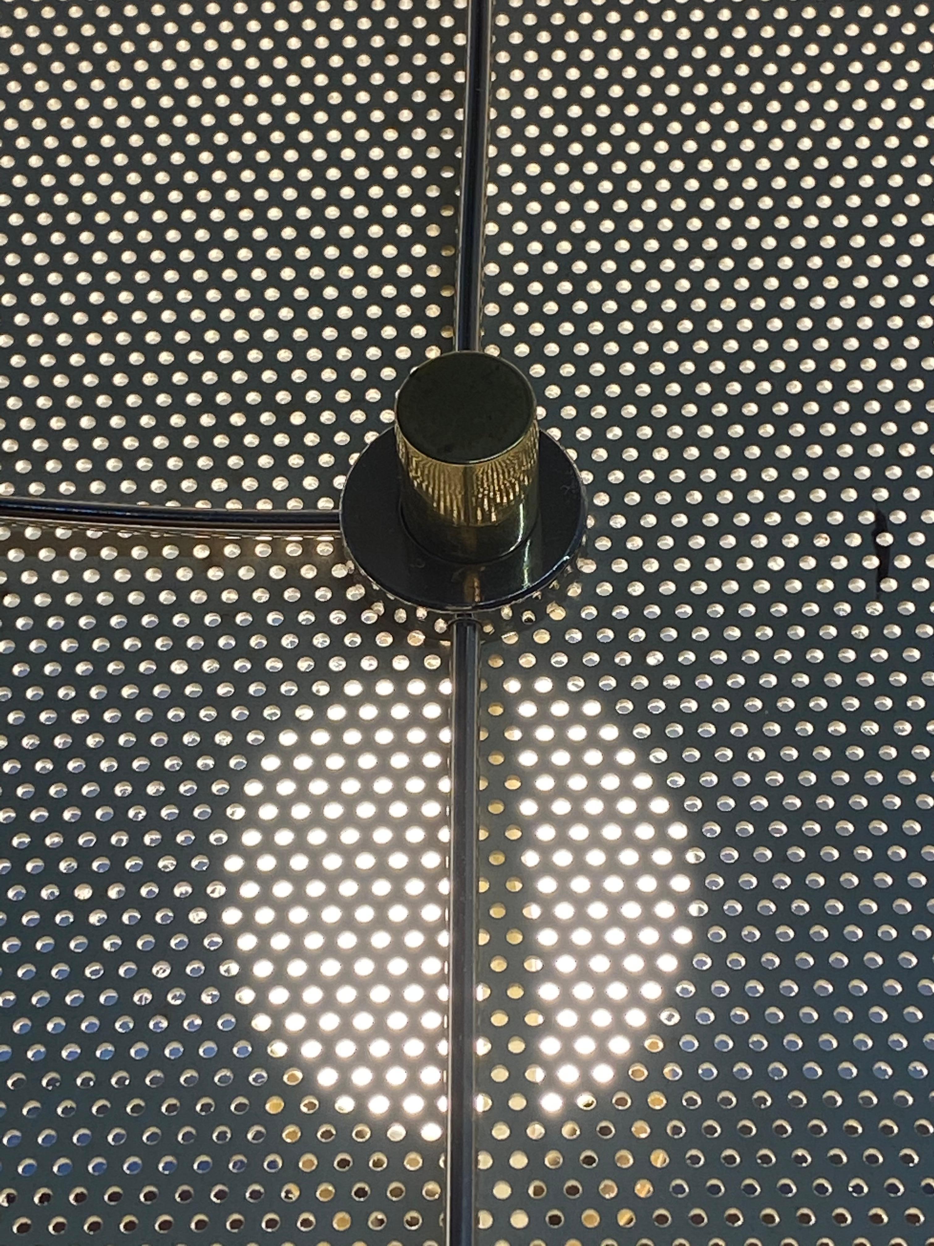 Brass Floor Lamp With Tray attributed to Stiffel 1