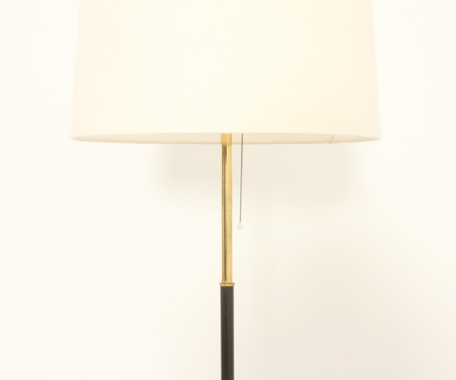 Brass Floor Lamp with Tripod Base, Spain, 1950's For Sale 1