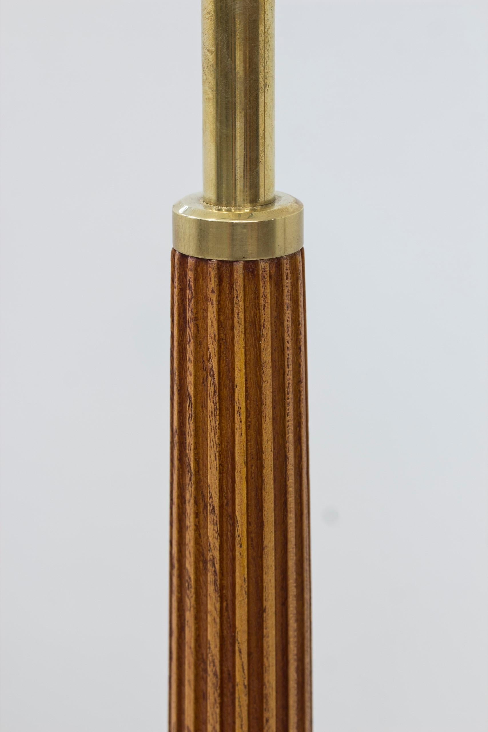 Brass Floor lamps 522 by Hans Bergström for Ateljé Lyktan, Sweden, 1940-50s 1