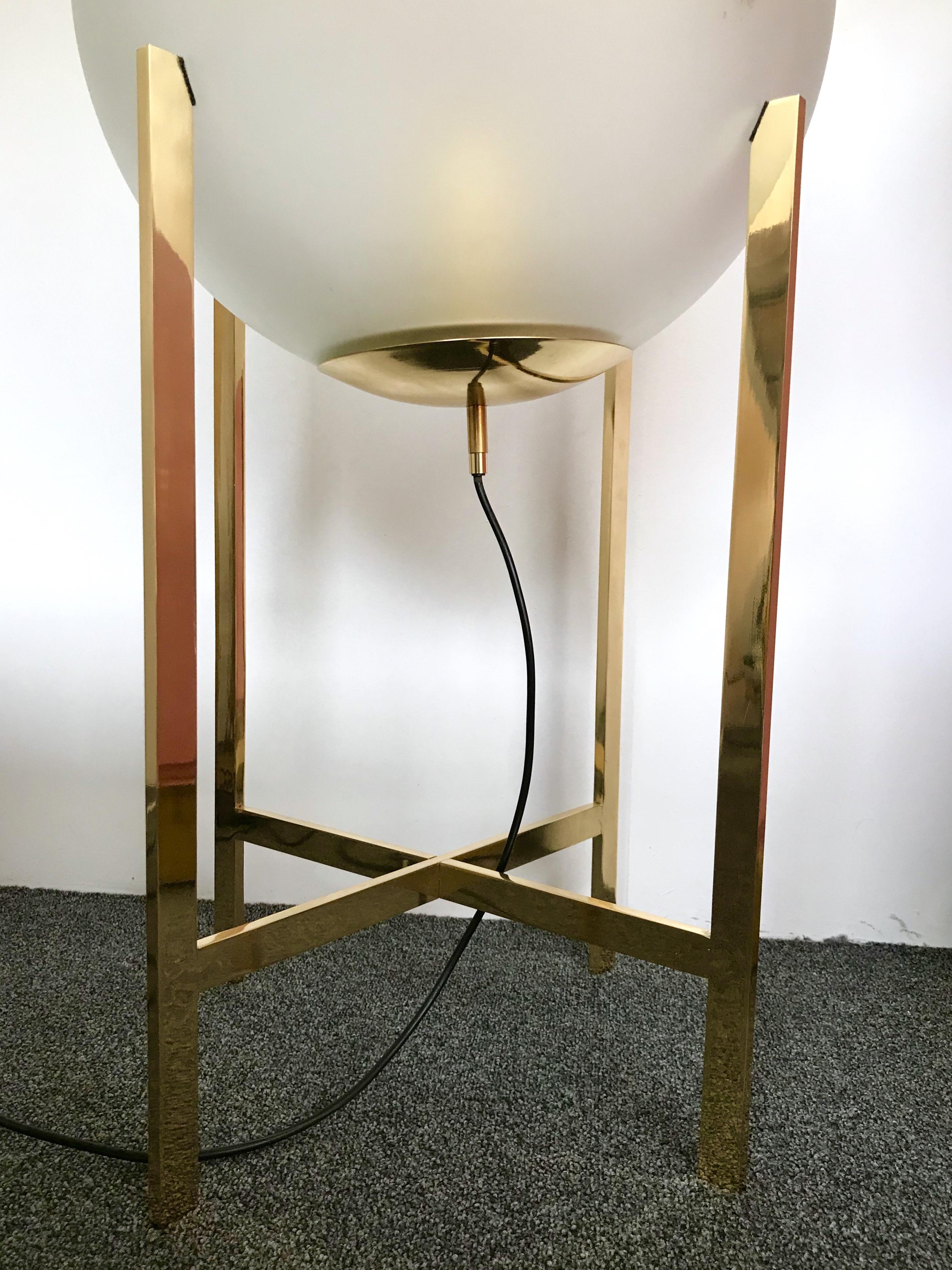 Brass Floor Lamps by La Murrina Murano Glass, Italy, 1990s In Good Condition In SAINT-OUEN, FR