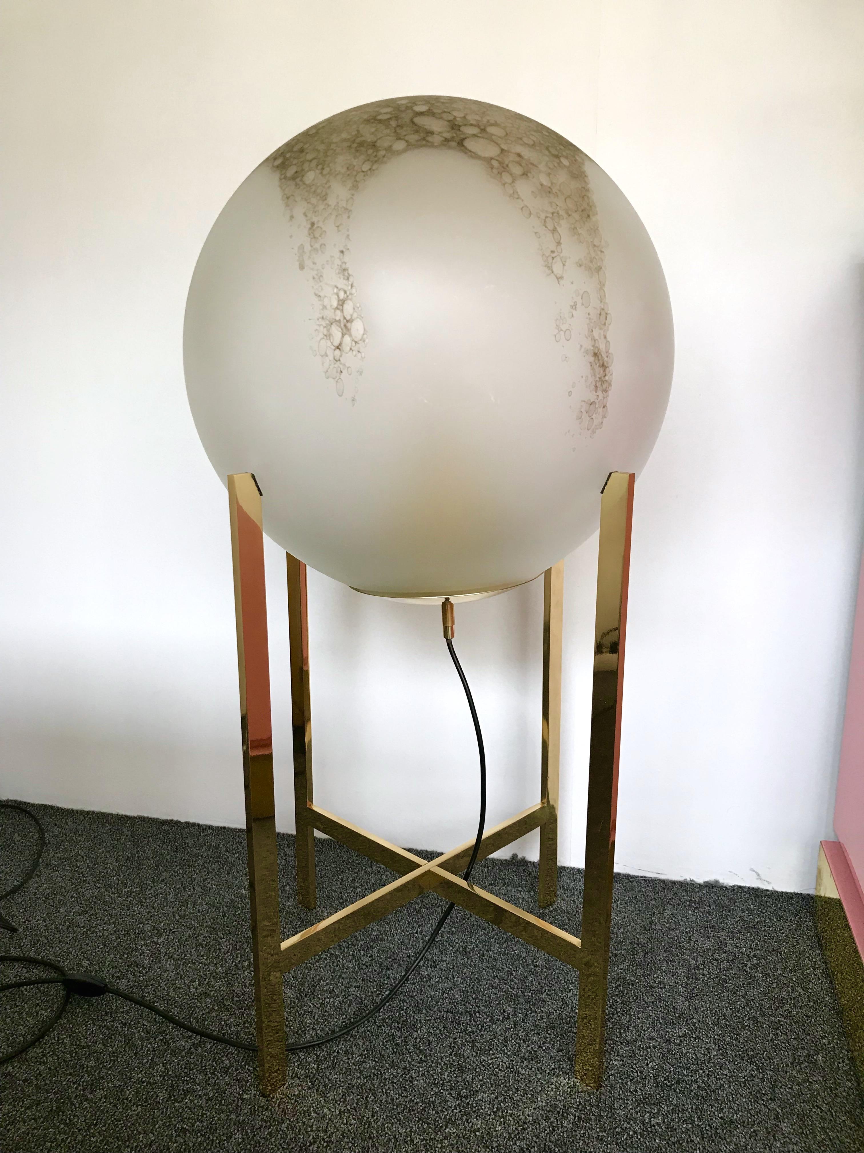 Brass Floor Lamps by La Murrina Murano Glass, Italy, 1990s 2