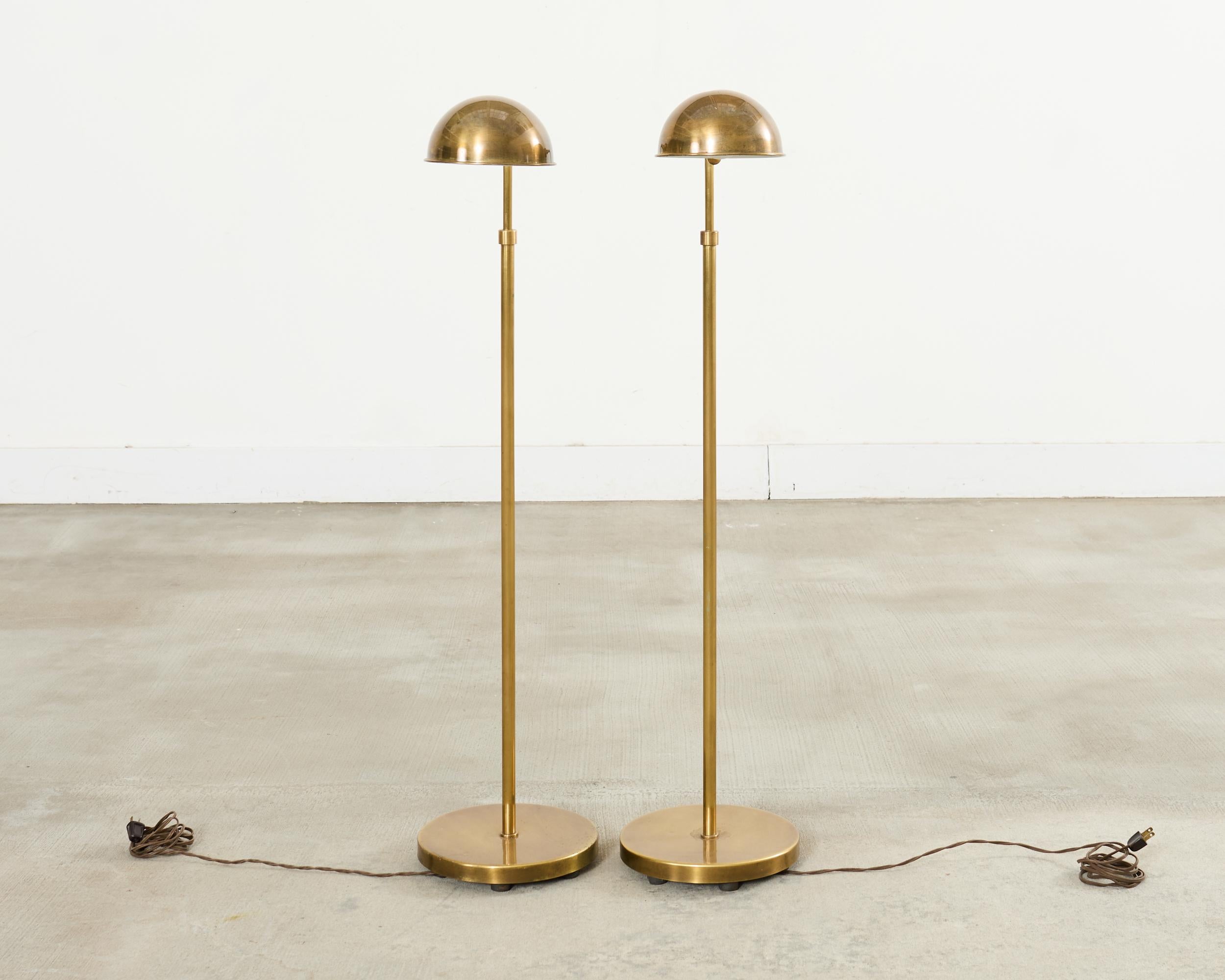 Mid-Century Modern Brass Floor Lamps For Sale