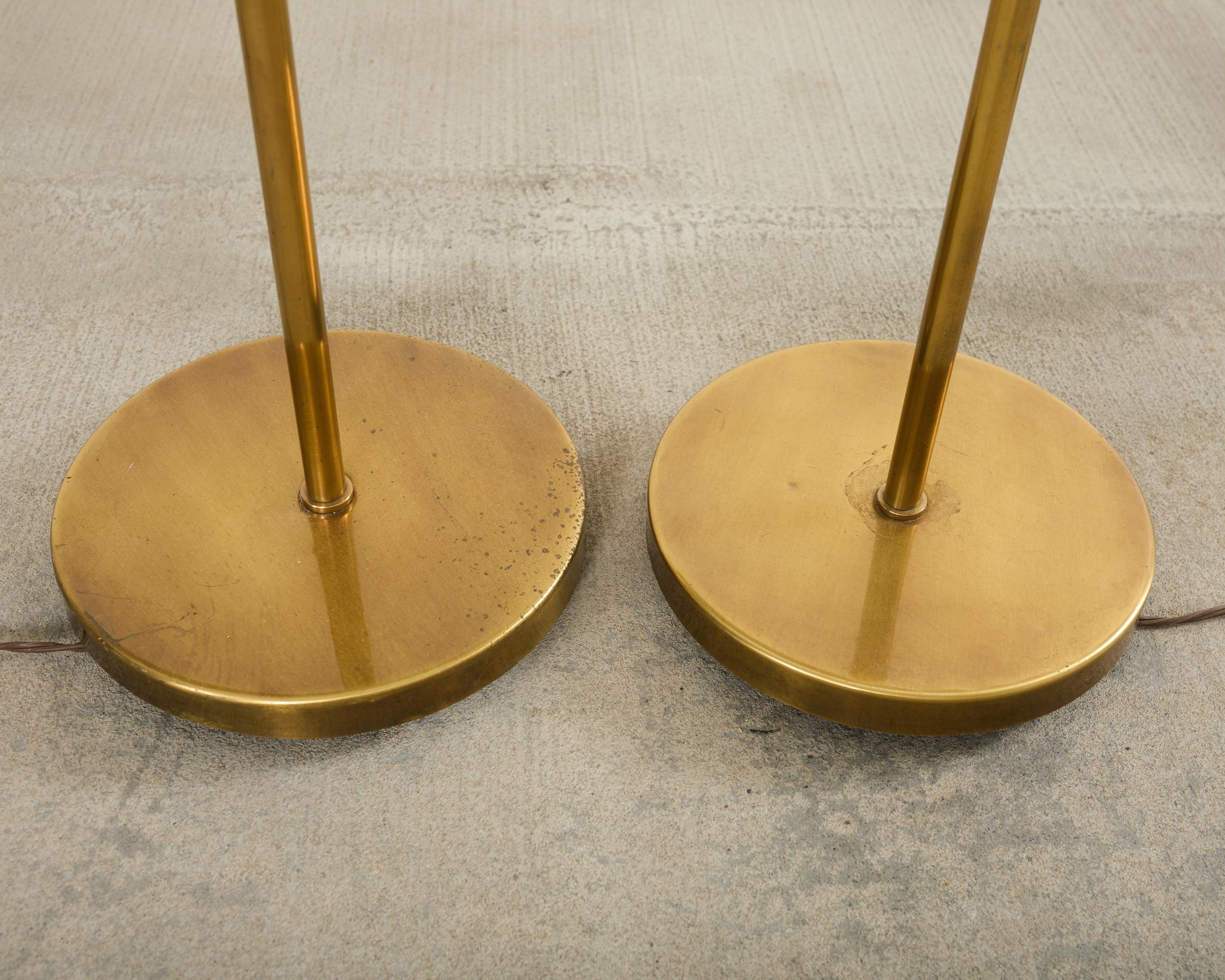 Patinated Brass Floor Lamps For Sale