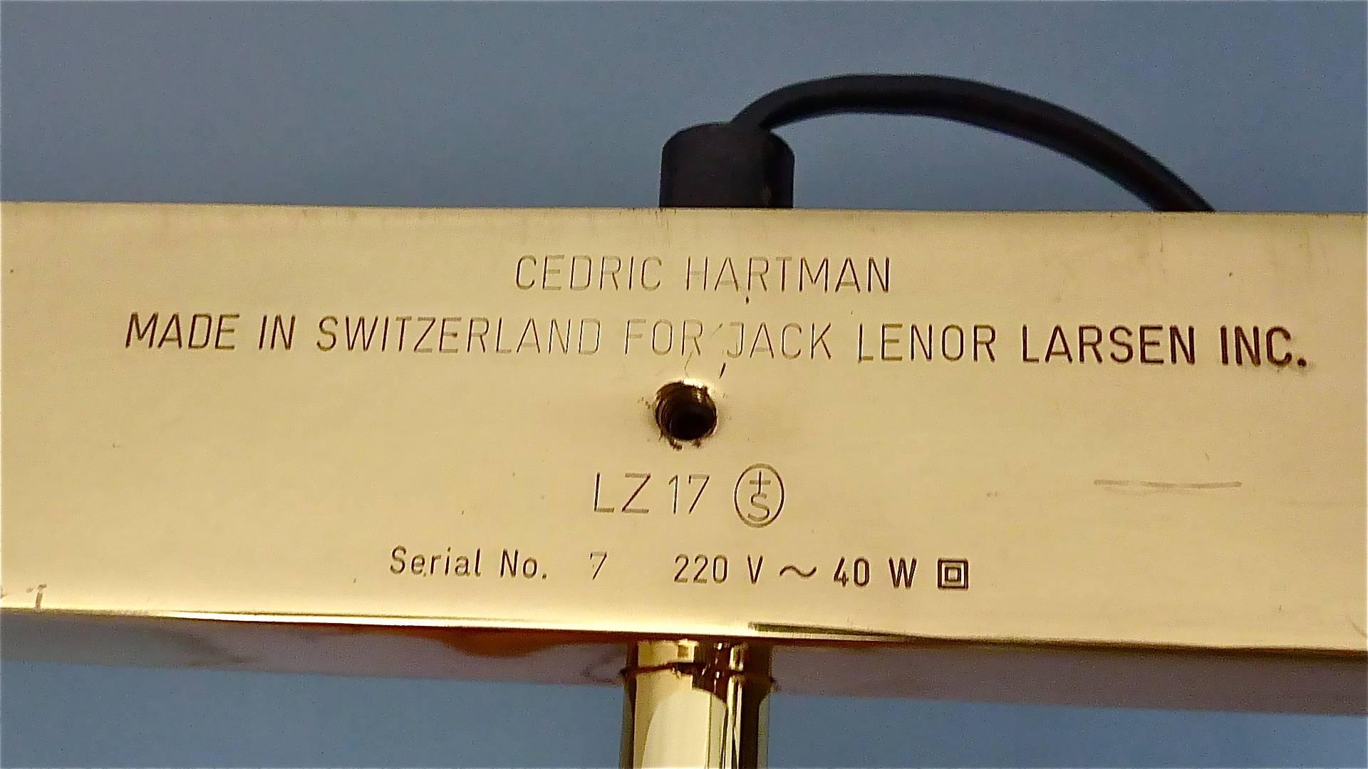 Brass Floor Lamps No.7 by Cedric Hartman for Jack Lennor Larsen, 1960-1970, Pair 11