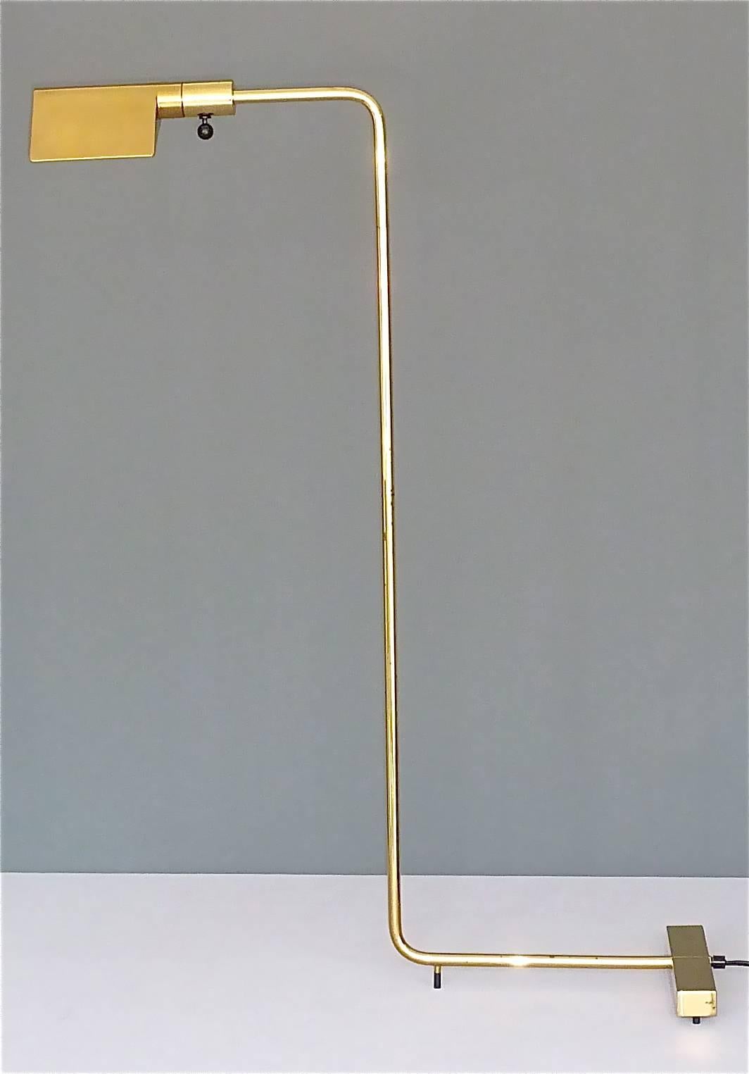 Polished Brass Floor Lamps No.7 by Cedric Hartman for Jack Lennor Larsen, 1960-1970, Pair