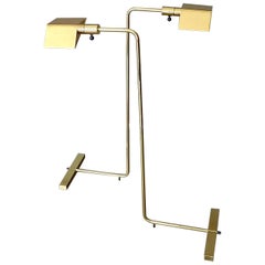 Vintage Brass Floor Lamps No.7 by Cedric Hartman for Jack Lennor Larsen, 1960-1970, Pair