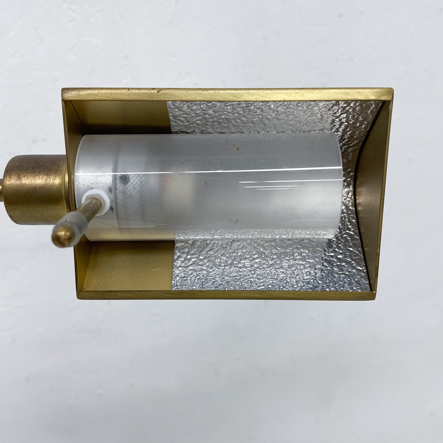 Stehlampe aus Messing mit Seitendimmer, Bauhaus Holtkoetter Leuchten, Deutschland 1964 2
