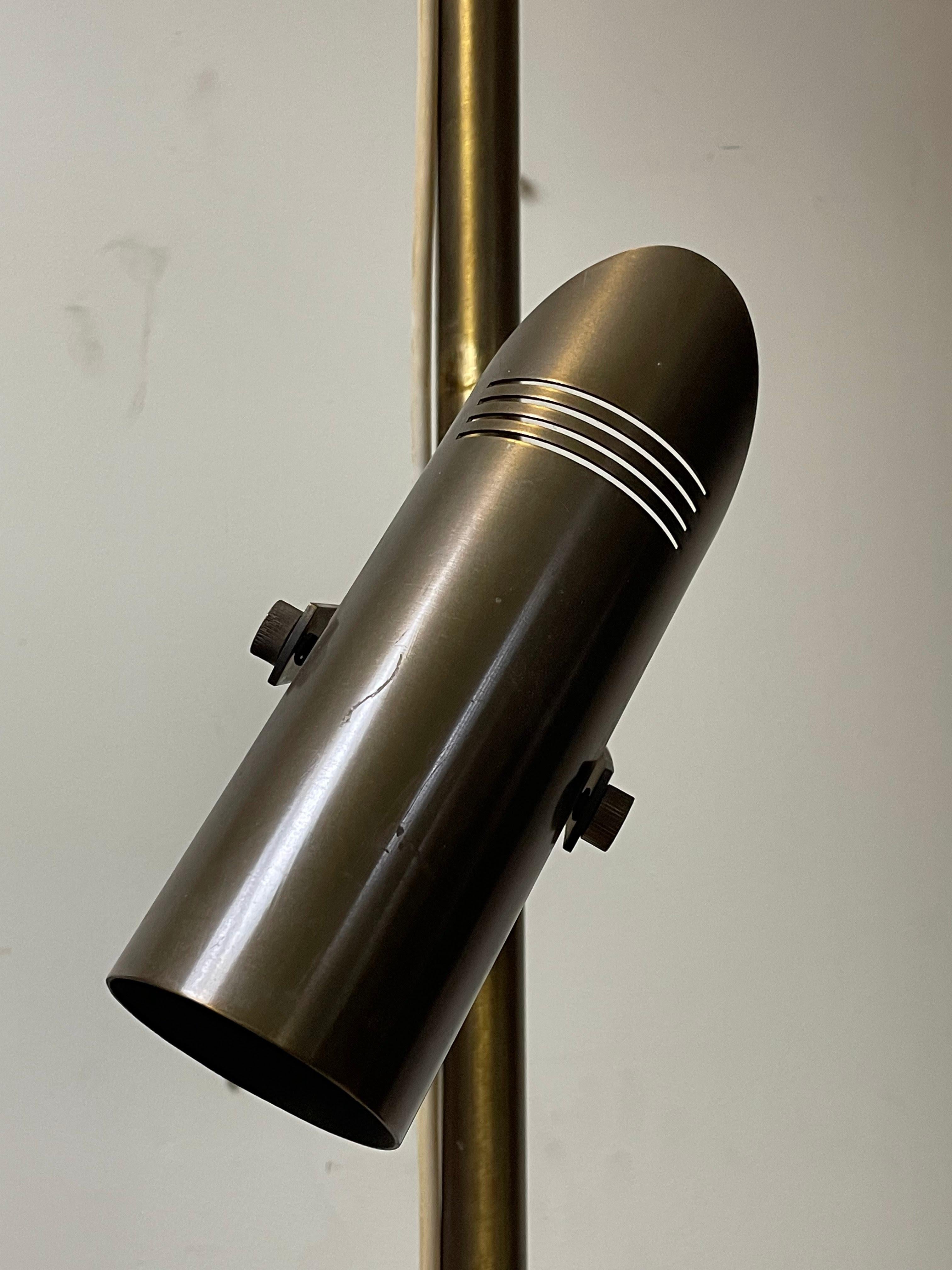 Brass Floor-to-Ceiling Lamp from the 1960s For Sale 9