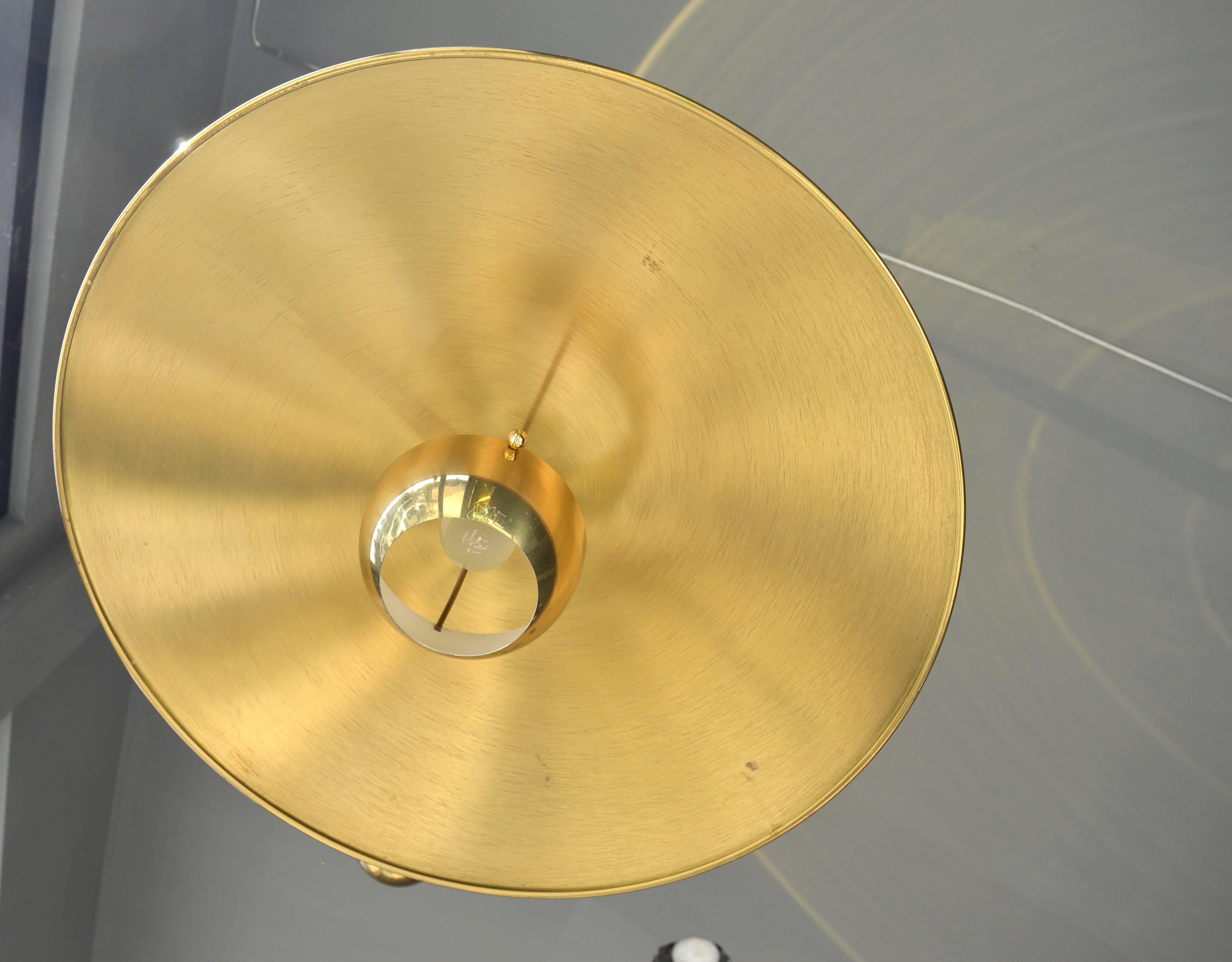 Late 20th Century Brass Florian Schulz Counter Balance Light
