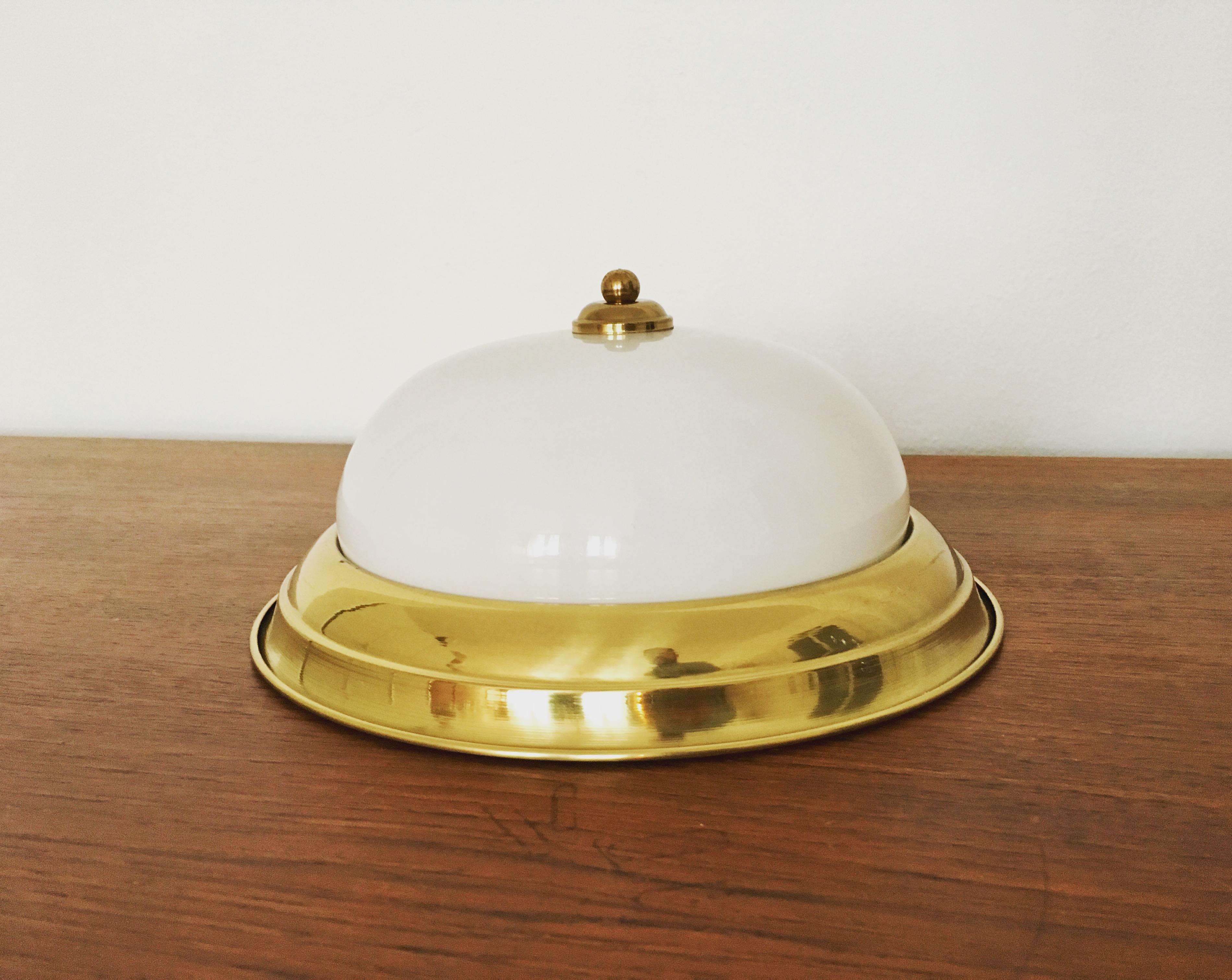 Brass Flush Lamp In Good Condition For Sale In München, DE