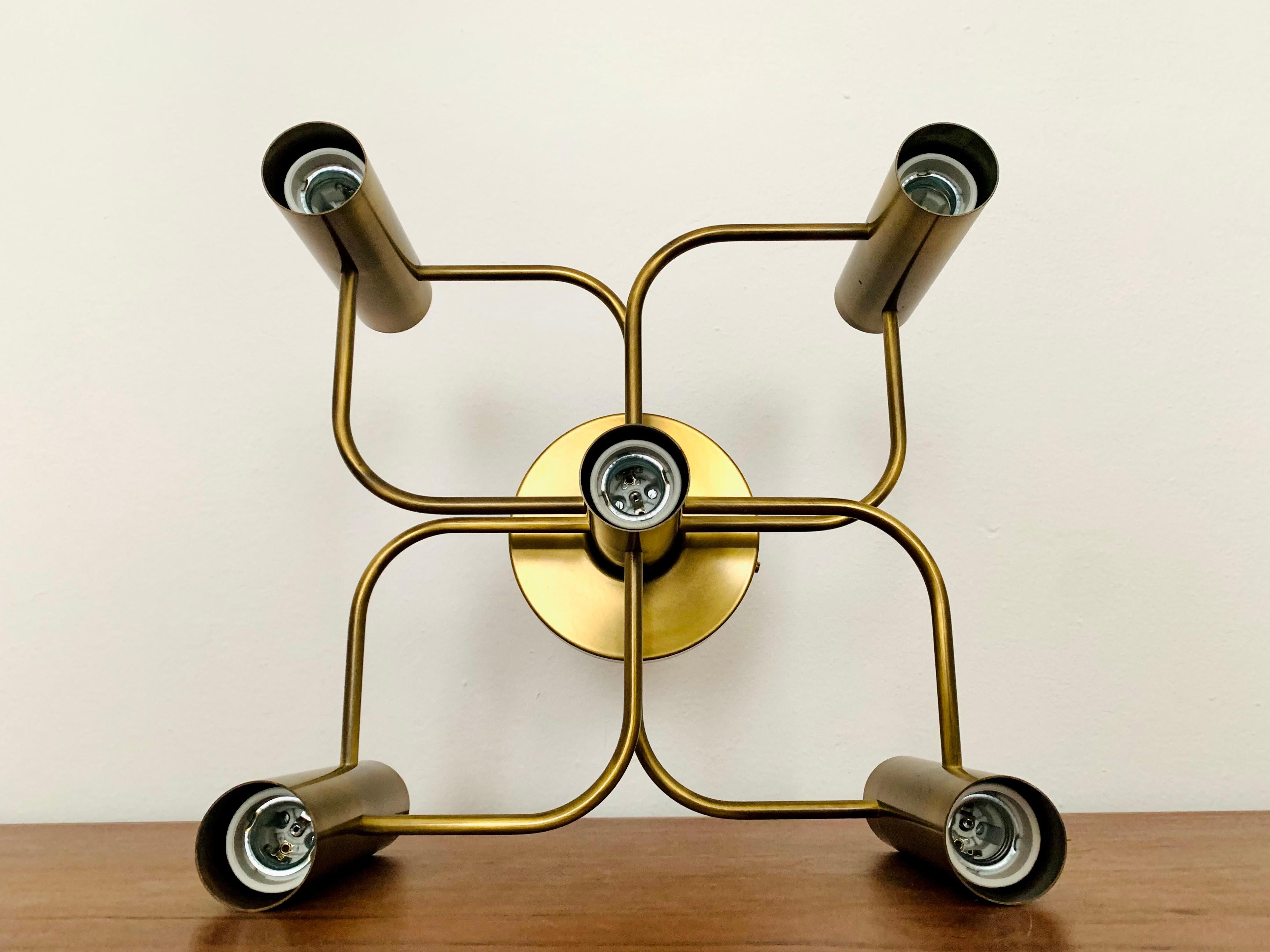 Brass Flush Lamp from Leola For Sale 8