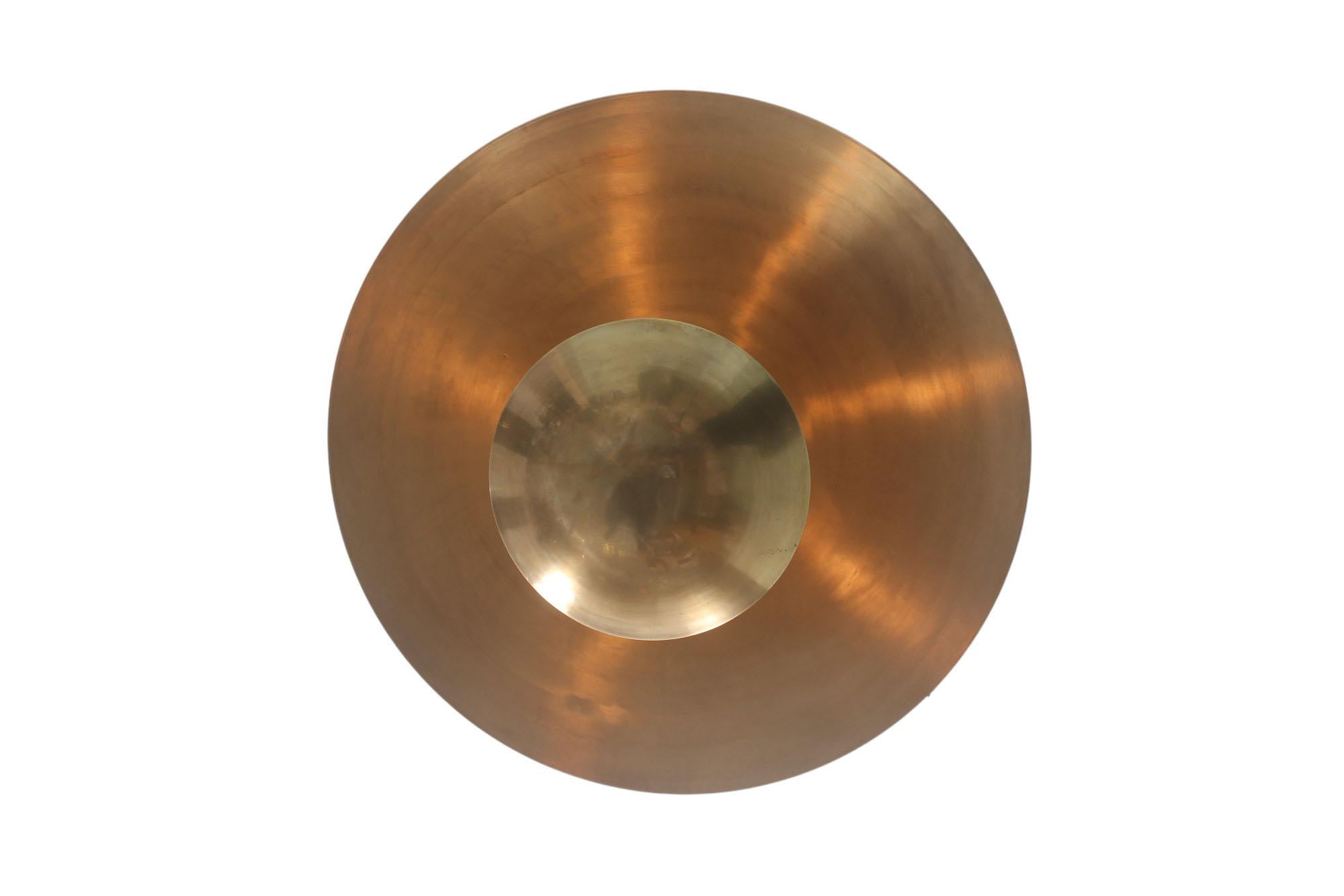 Brass BRASS Pendant Uplighter with 6 lights For Sale